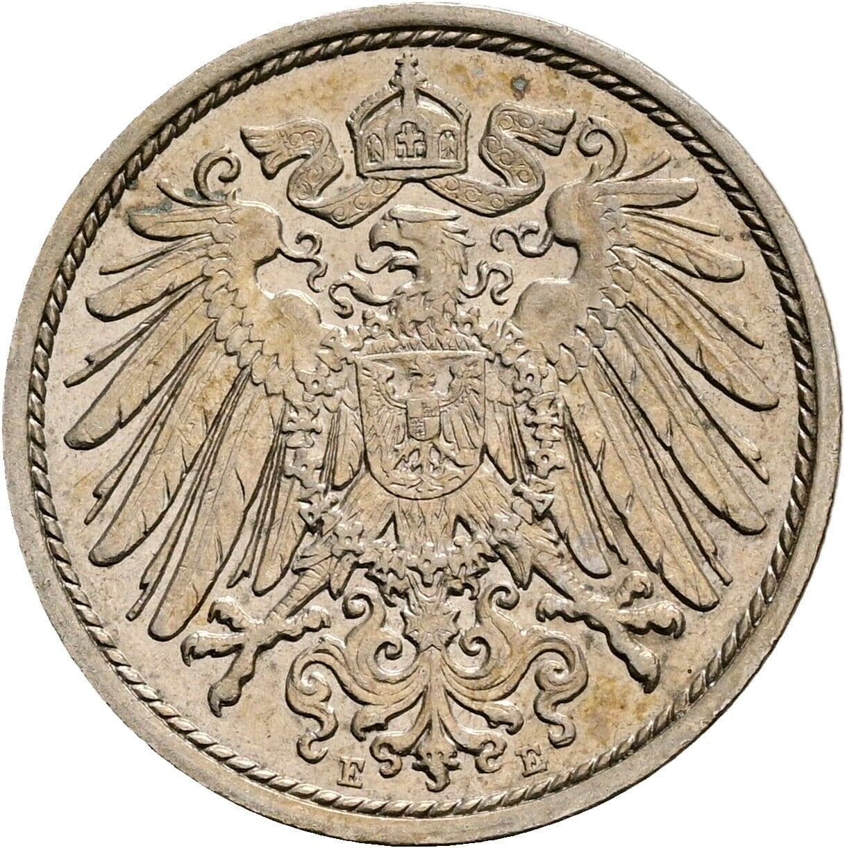 10 Pfennig 1914 E – Rückseite
