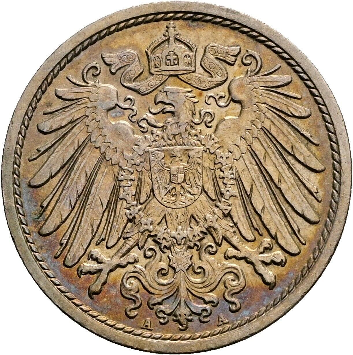 10 Pfennig 1913 A – Rückseite