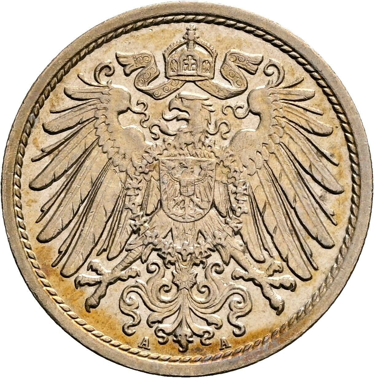 10 Pfennig 1914 A – Rückseite