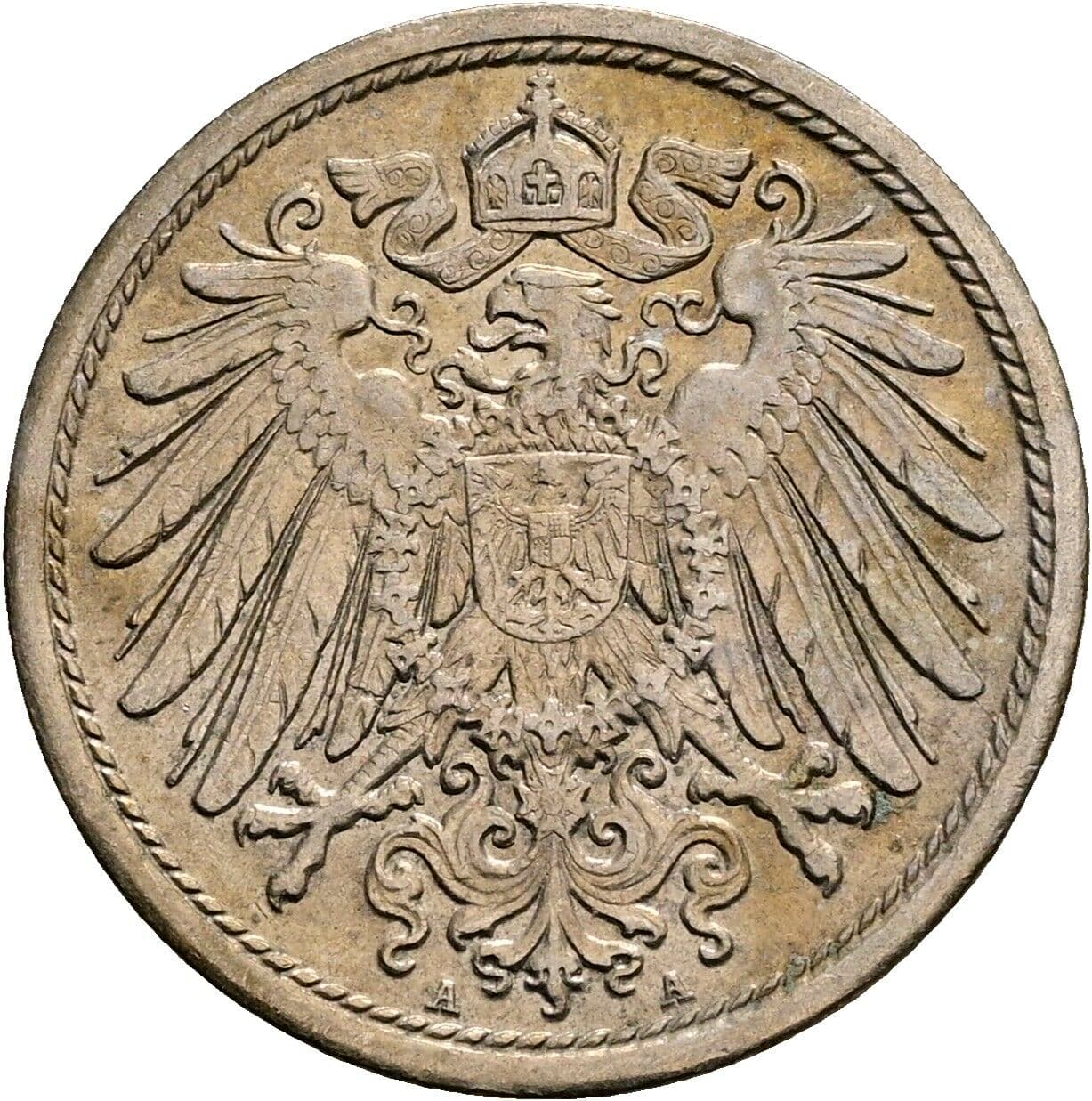 10 Pfennig 1915 A – Rückseite