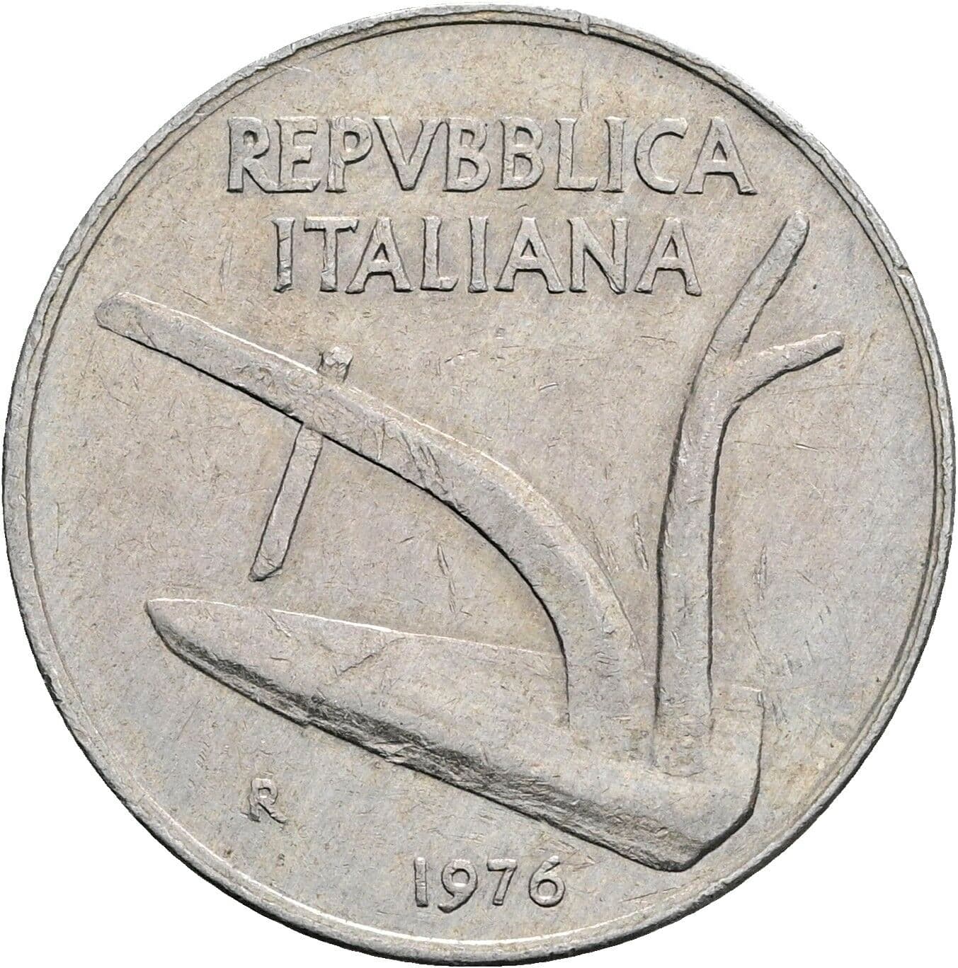 10 Lire 1976 – Vorderseite