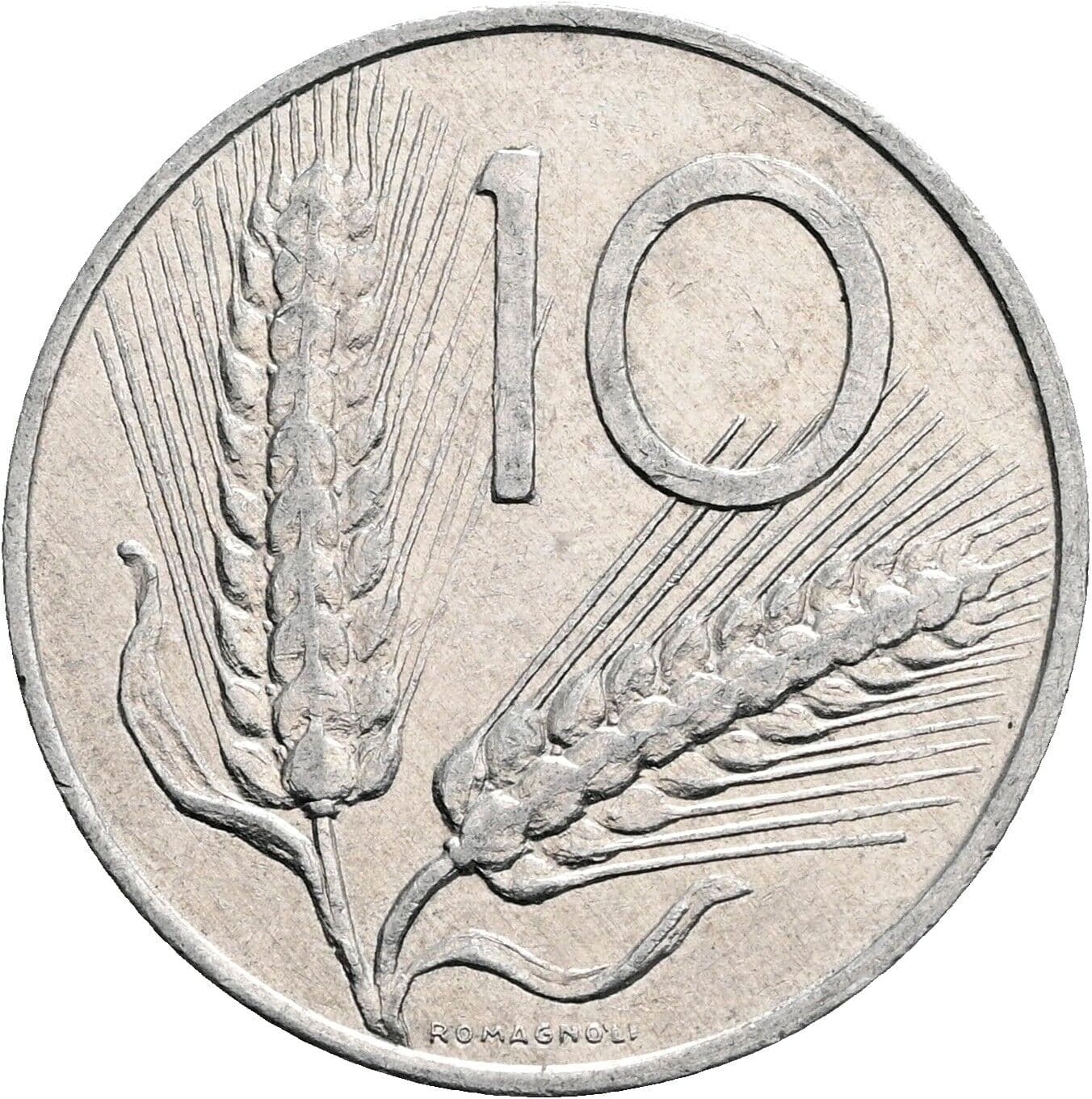 10 Lire 1982 – Vorderseite