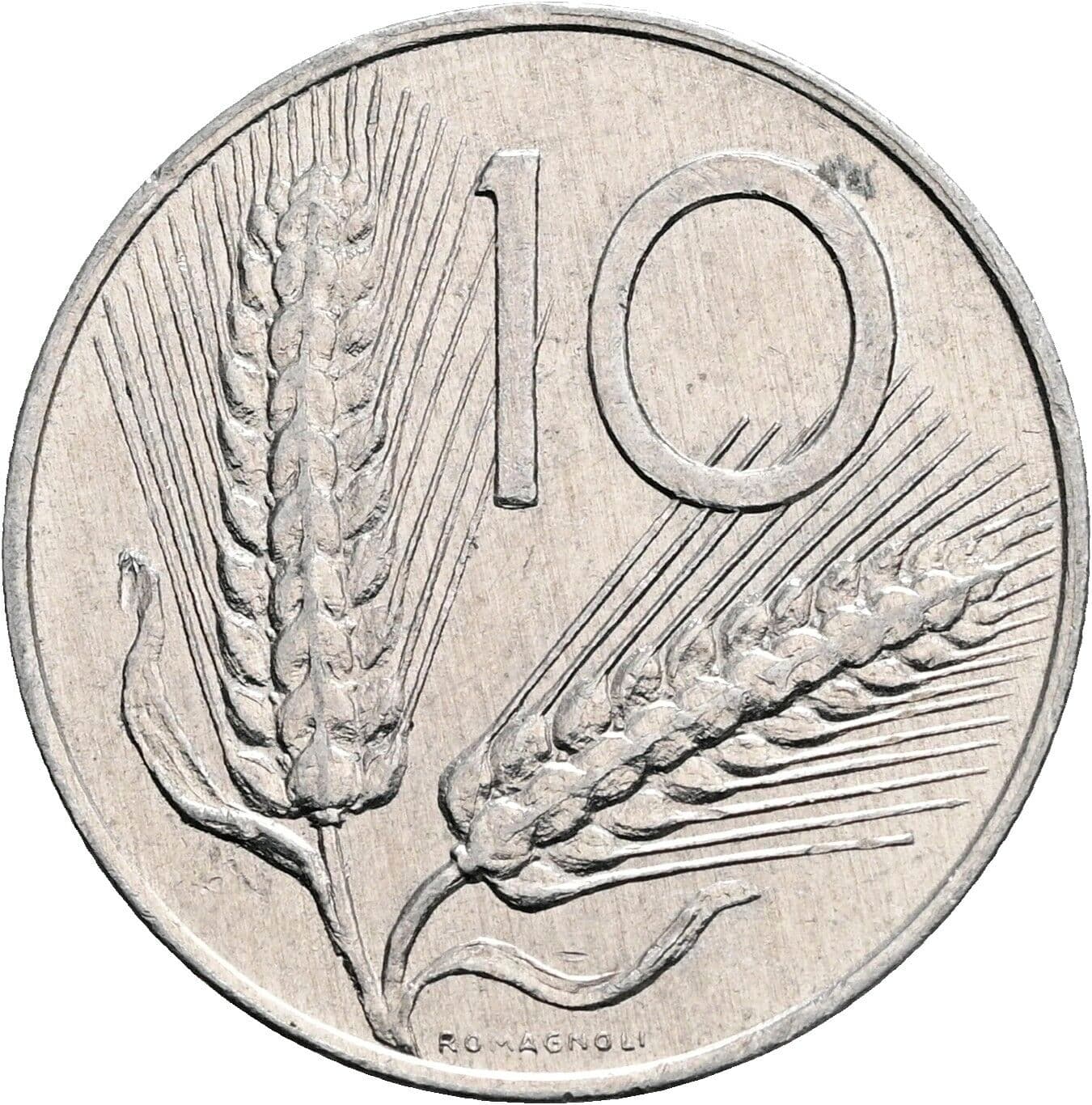 10 Lire 1981 – Vorderseite