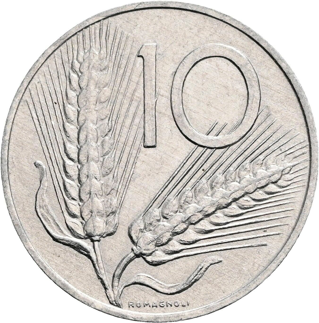 10 Lire 1979 – Vorderseite