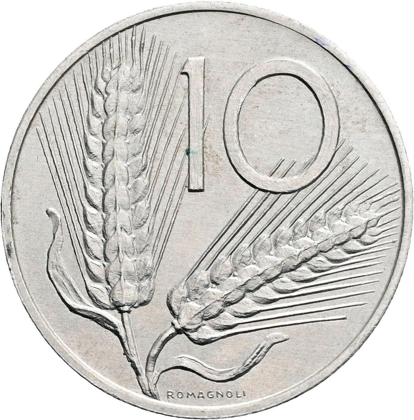 10 Lire 1973 – Vorderseite