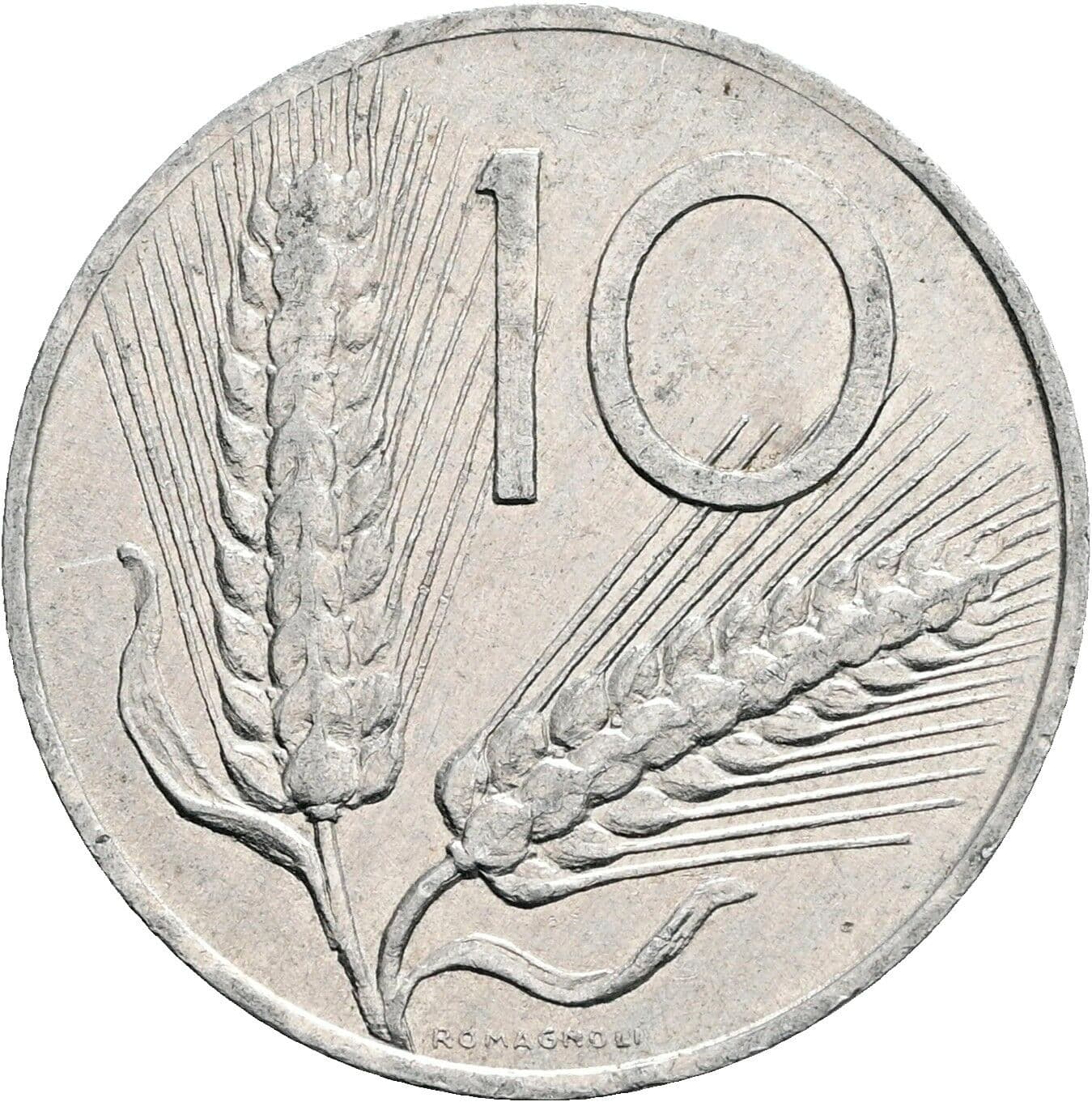 10 Lire 1979 – Vorderseite
