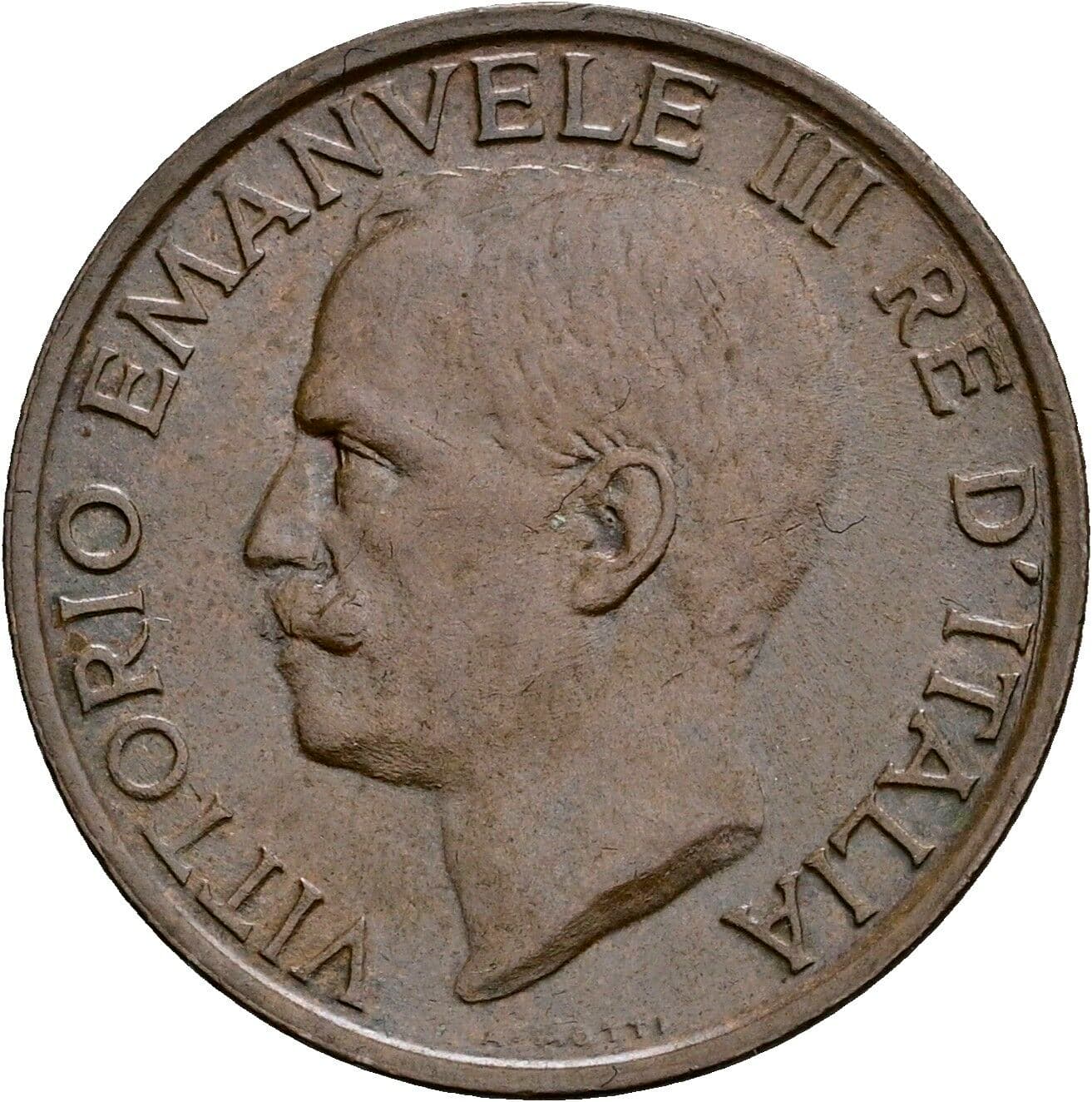 10 Centesimi Vittorio Emanuele III. 1900-1946 1920 – Vorderseite