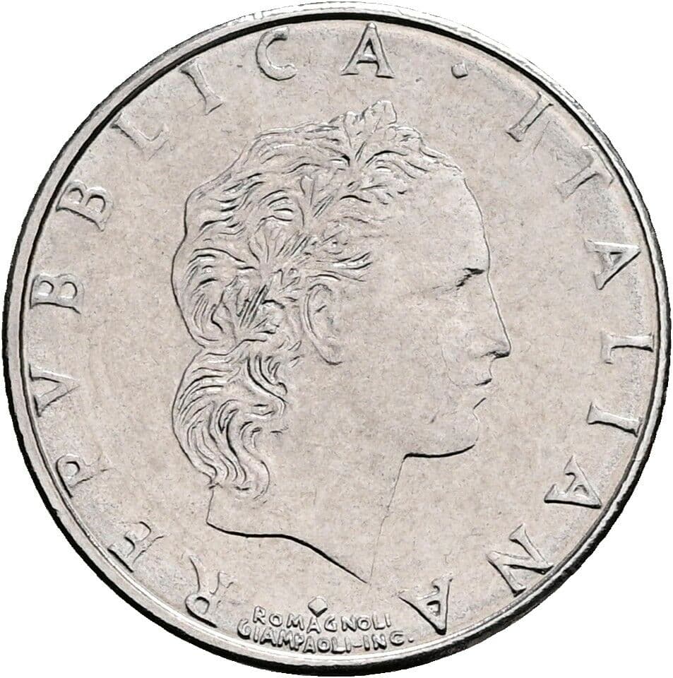 50 Lire 1993 – Vorderseite
