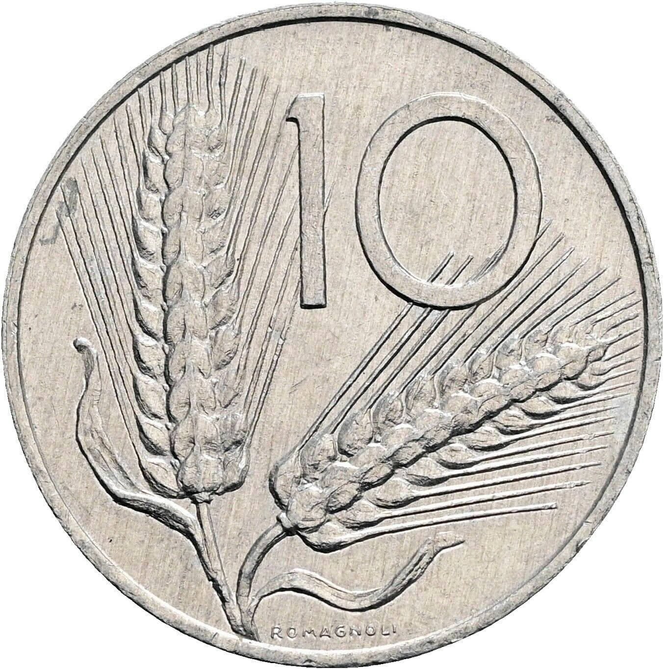 10 Lire 1981 – Vorderseite
