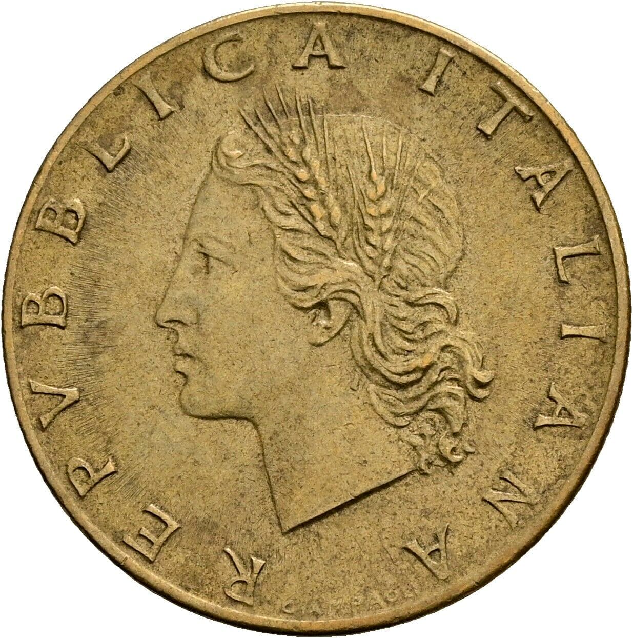 20 Lire 1957 – Vorderseite