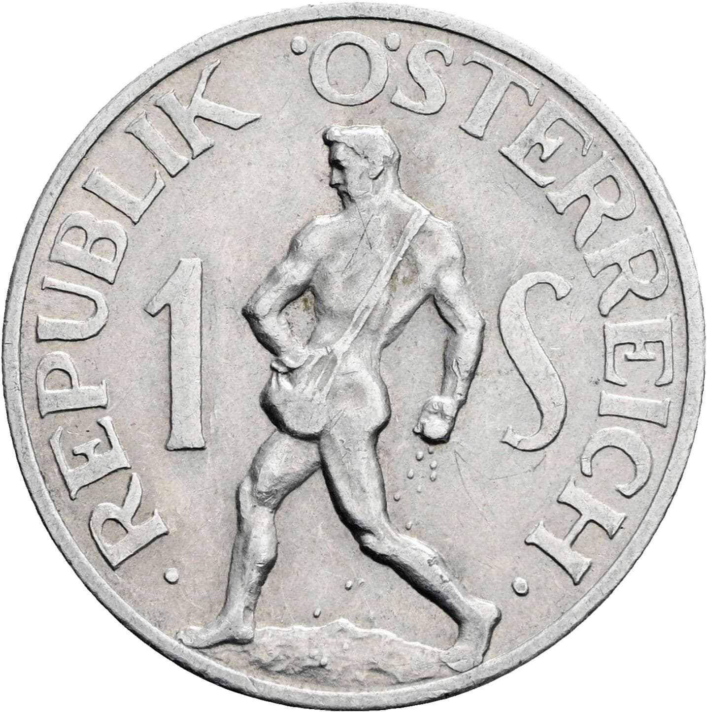 1 Schilling 1957 – Vorderseite