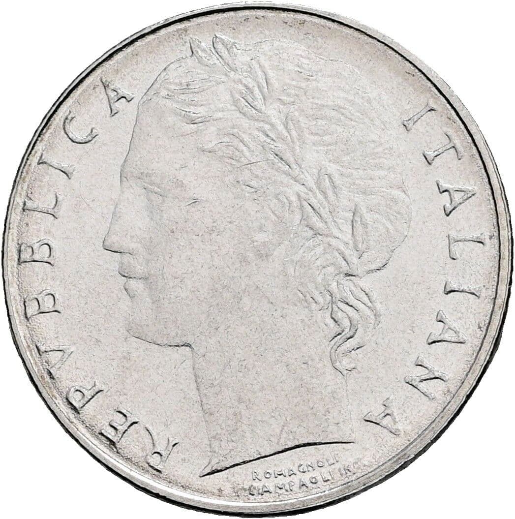 100 Lire 1990 – Vorderseite