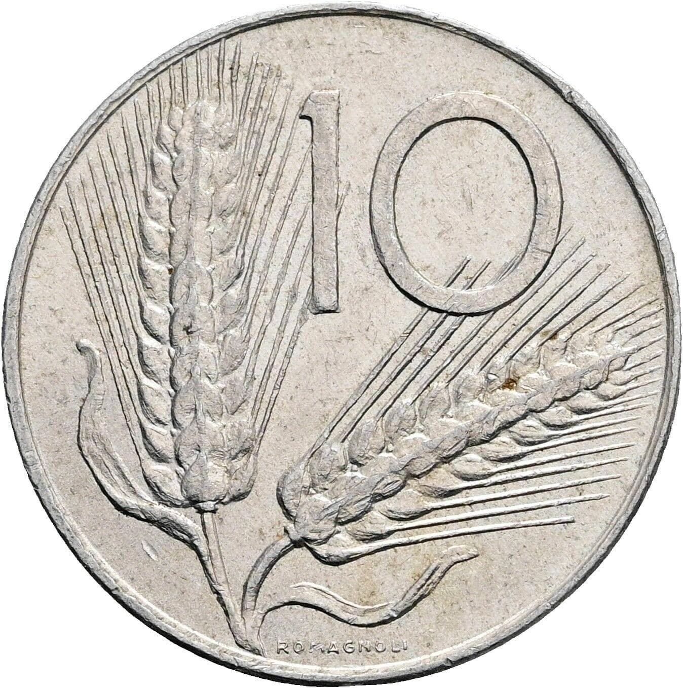 10 Lire 1976 – Vorderseite
