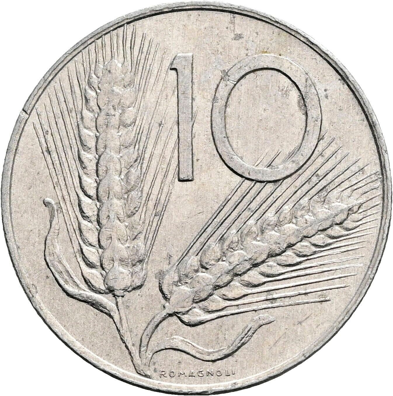 10 Lire 1978 – Vorderseite