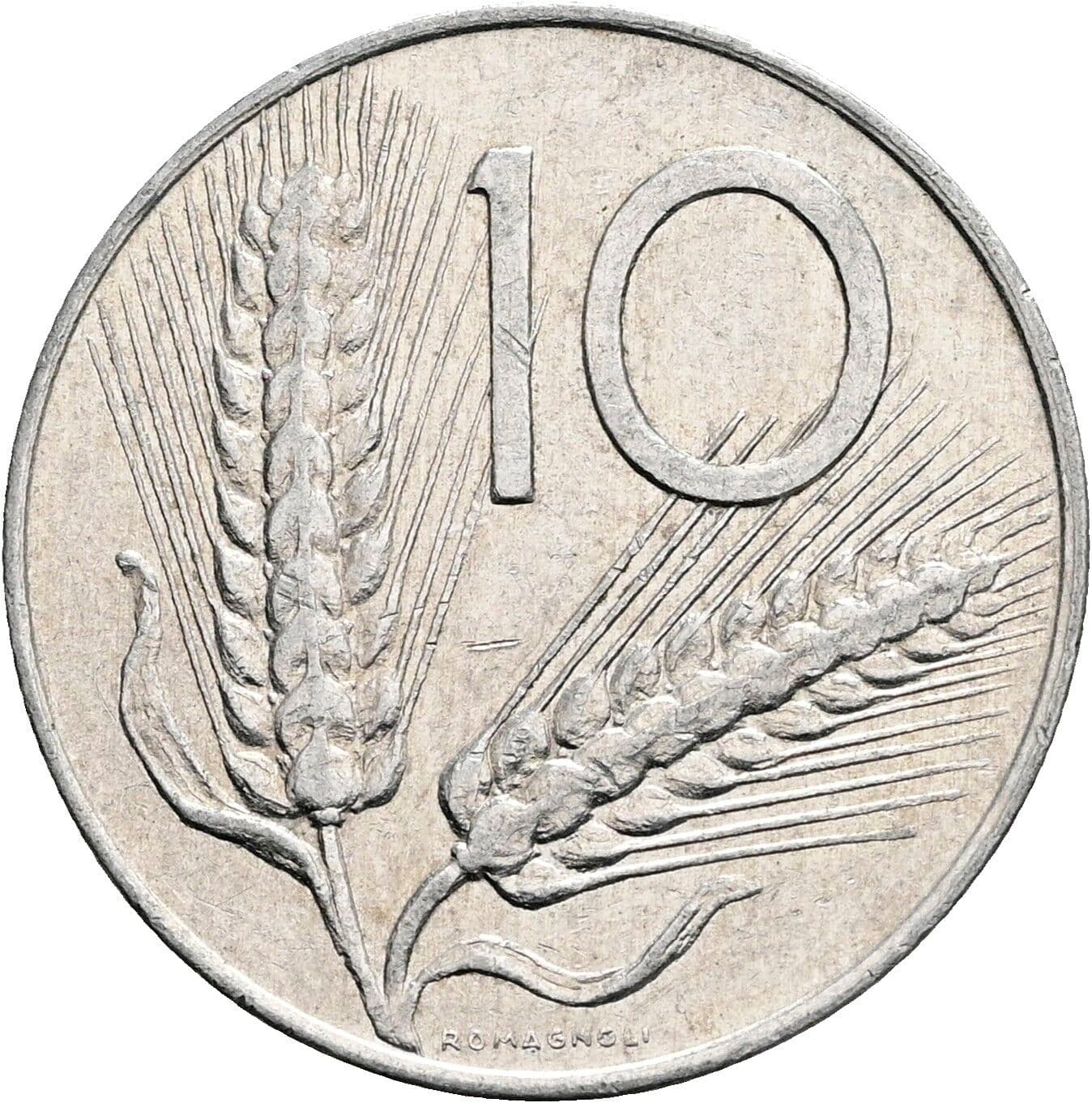 10 Lire 1976 – Vorderseite
