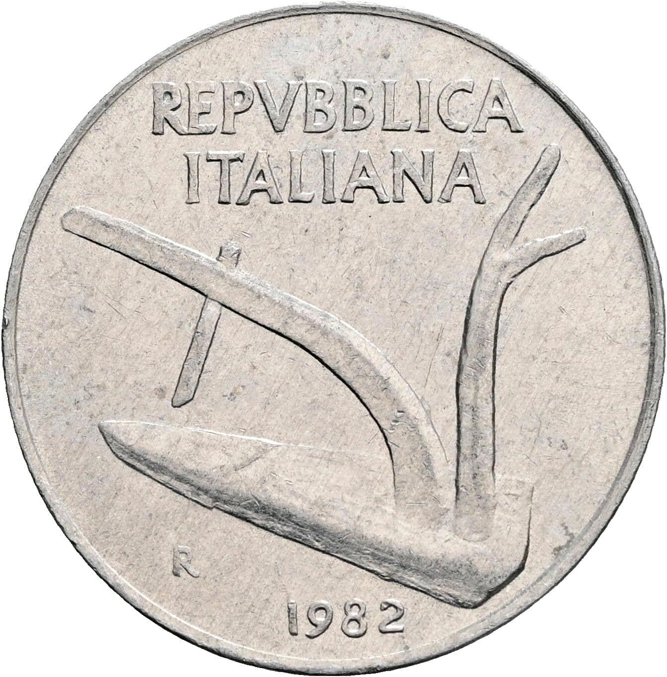10 Lire 1982 – Vorderseite
