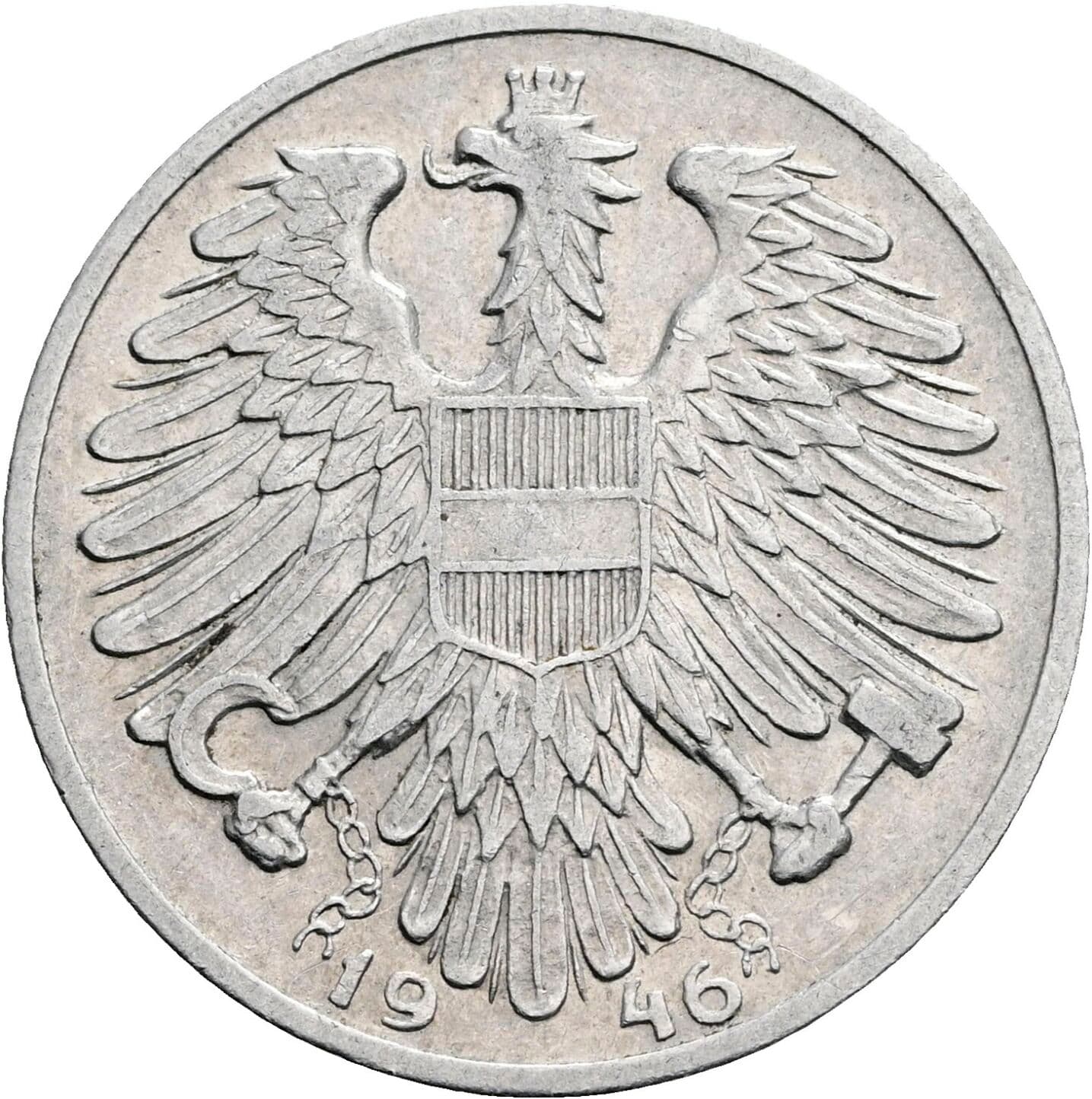 1 Schilling 1946 – Rückseite