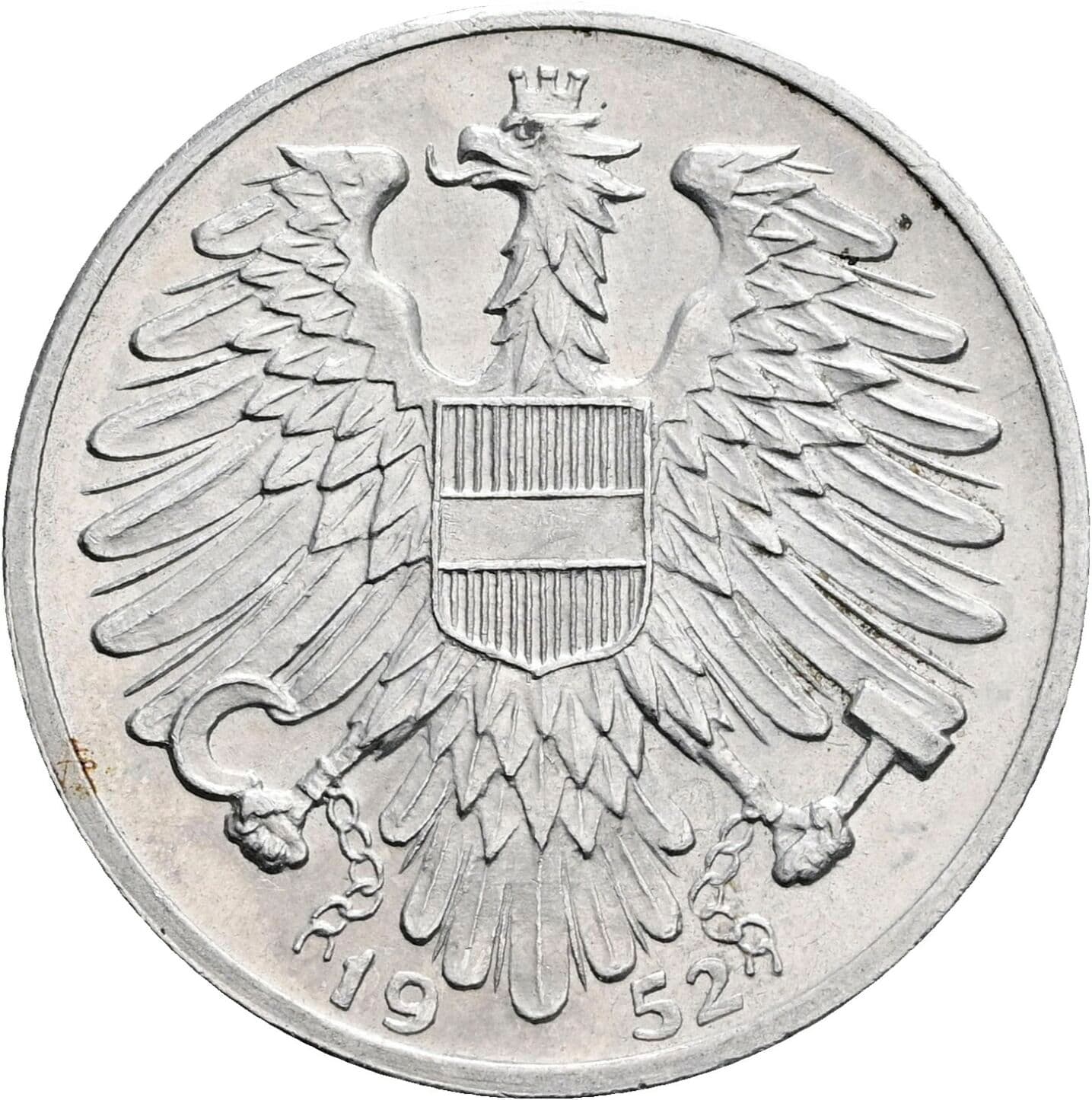 1 Schilling 1952 – Rückseite
