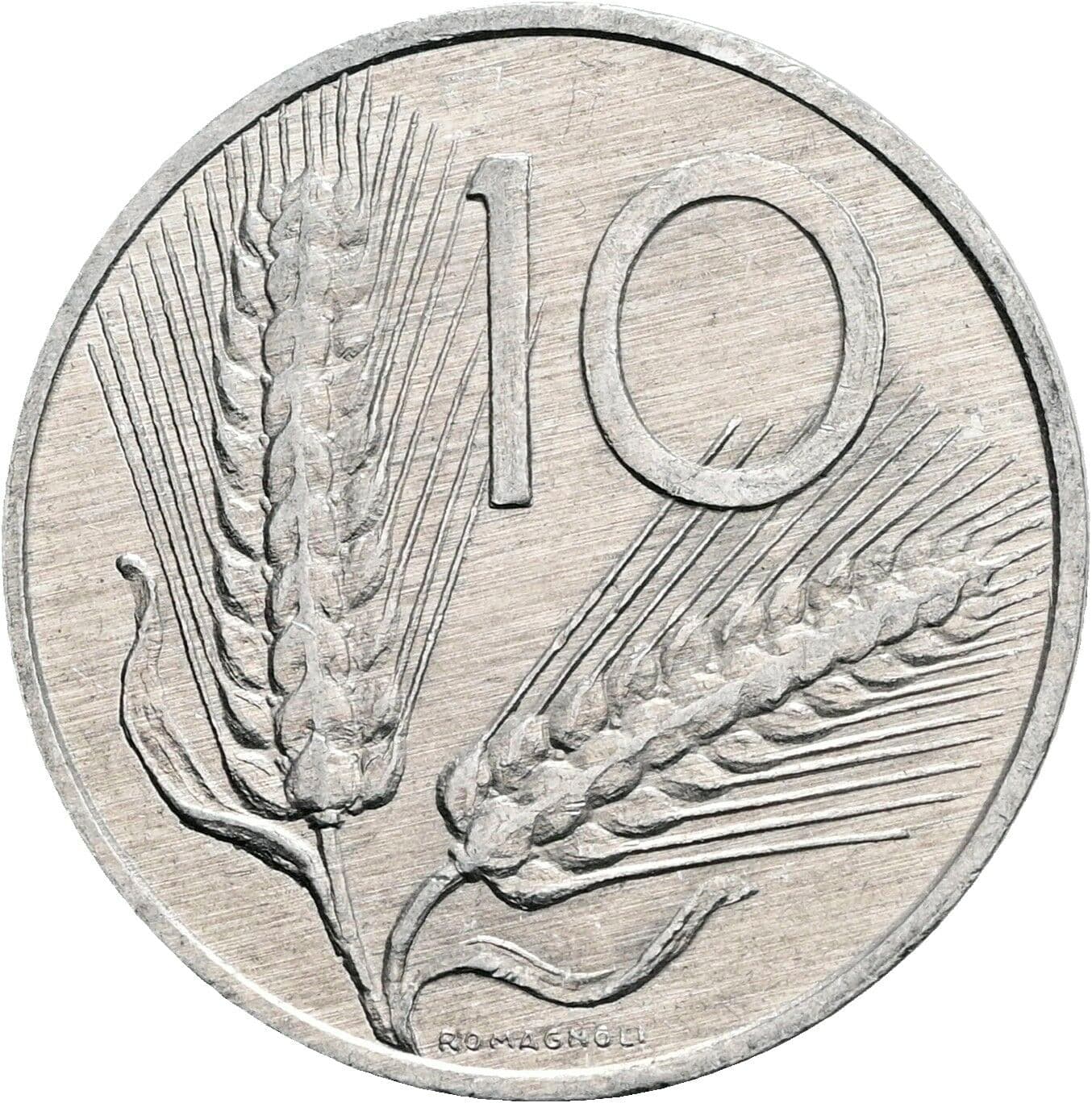 10 Lire 1987 – Vorderseite