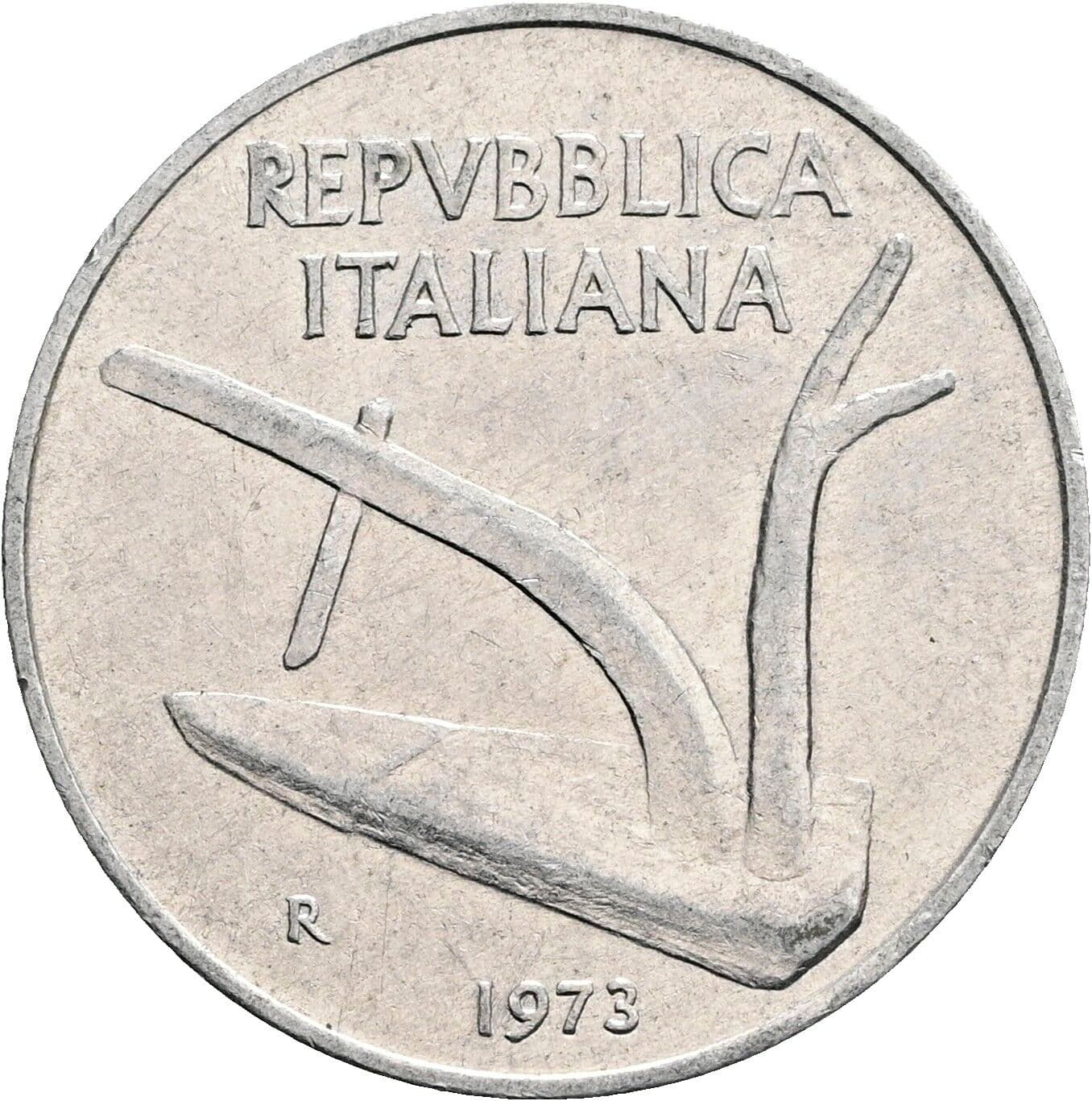 10 Lire 1973 – Vorderseite