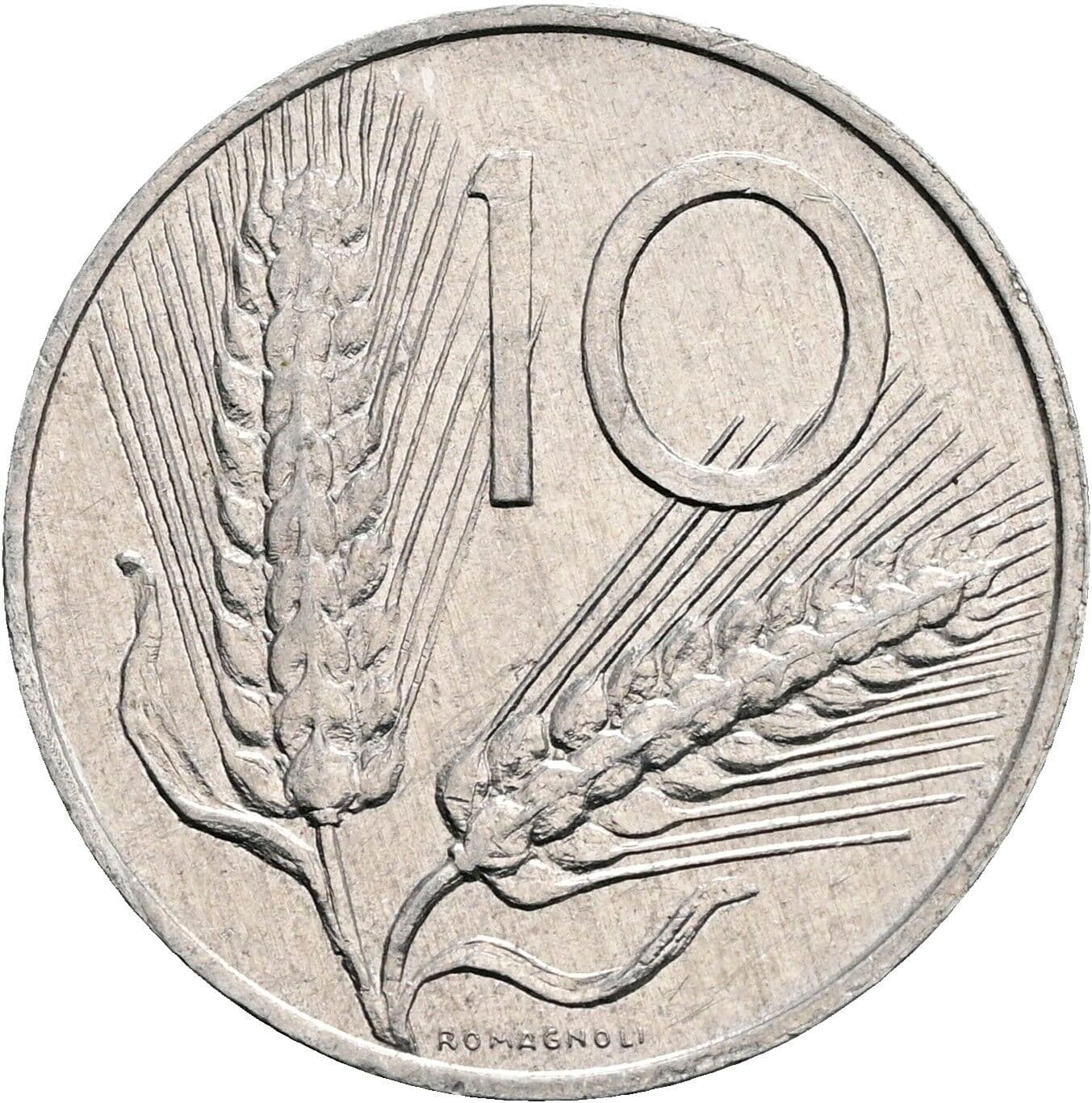 10 Lire 1981 – Vorderseite