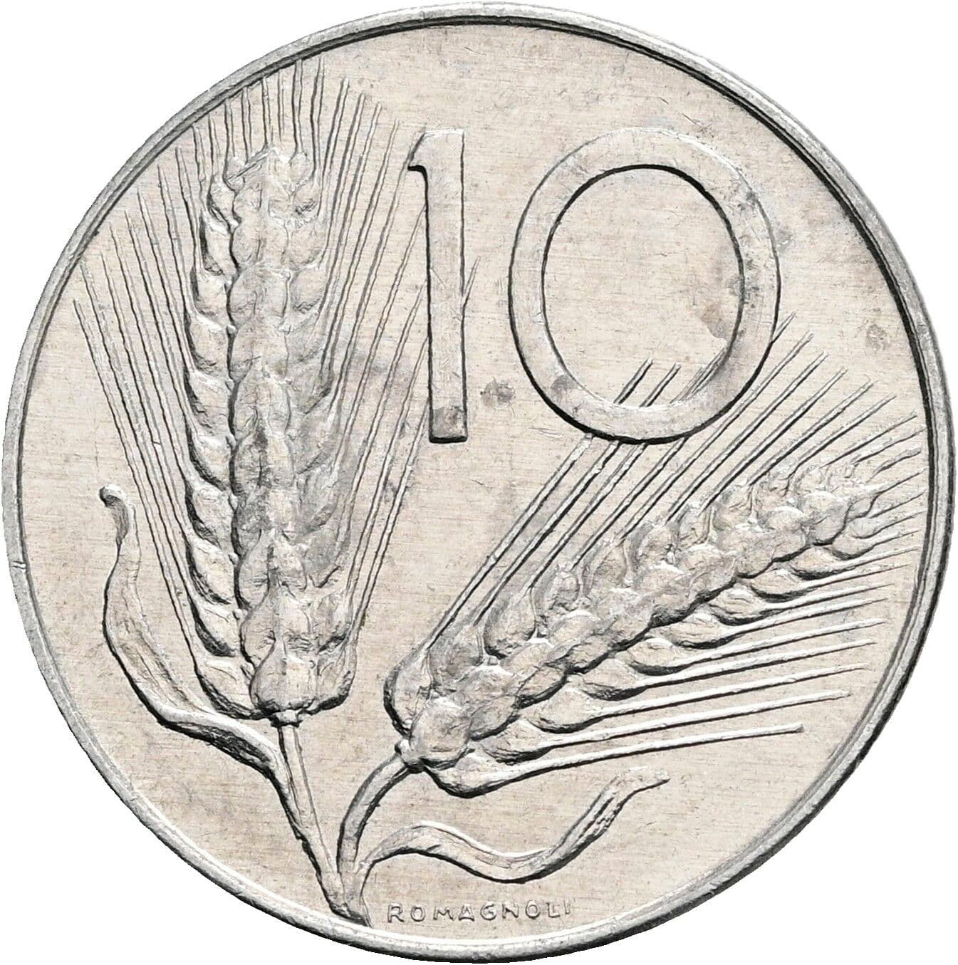 10 Lire 1981 – Vorderseite