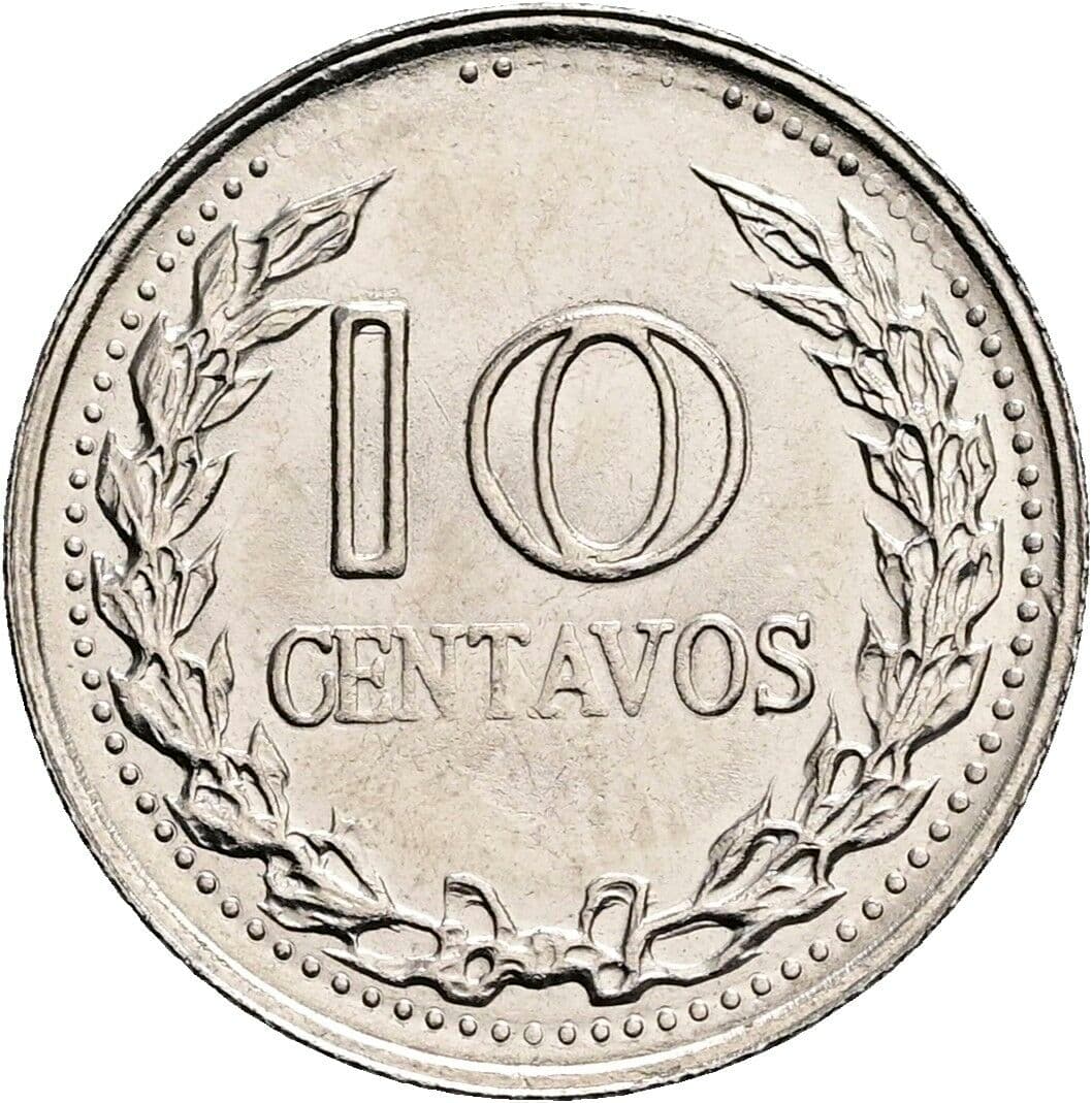 10 Centavos 1975 – Vorderseite