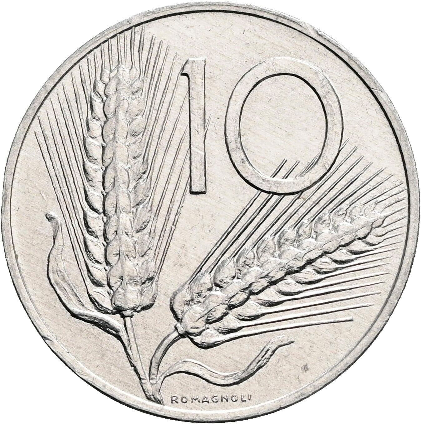 10 Lire 1982 – Vorderseite