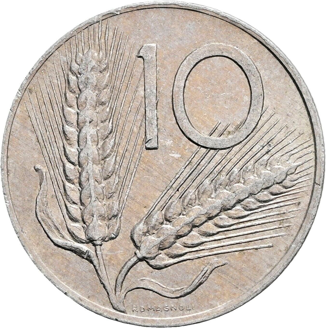 10 Lire 1982 – Vorderseite