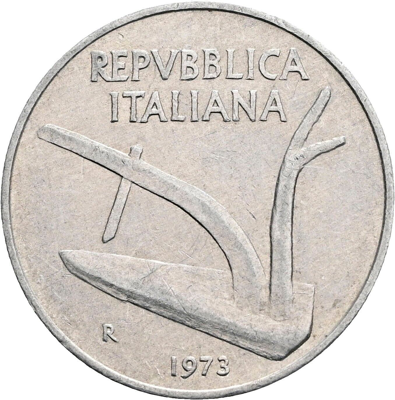10 Lire 1973 – Vorderseite