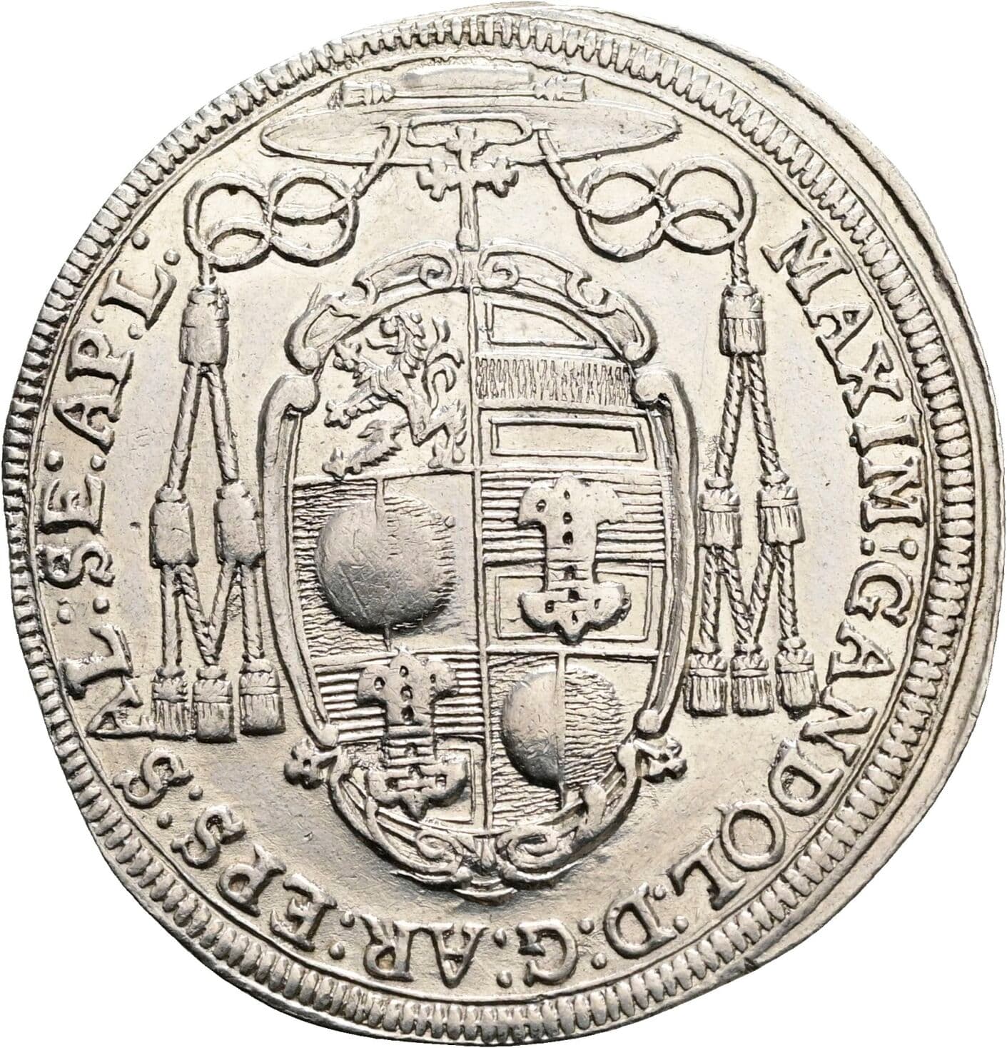 1/4 Taler Max Gandolph 1668-1687 1669 – Rückseite