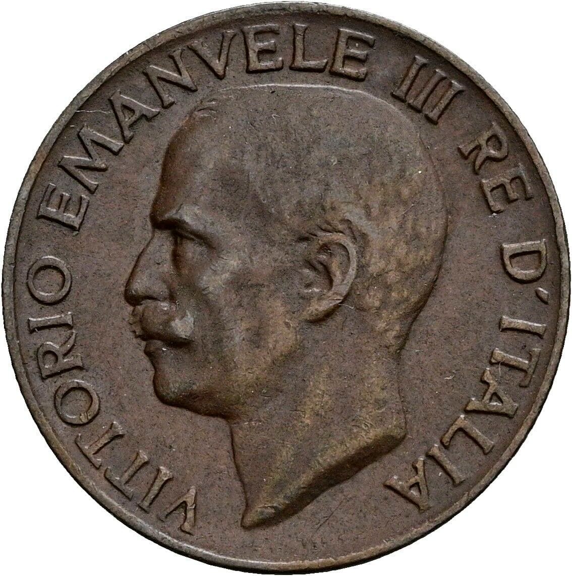 5 Centesimi Victor Emmanuel III. (1900-1946) 1933 – Vorderseite