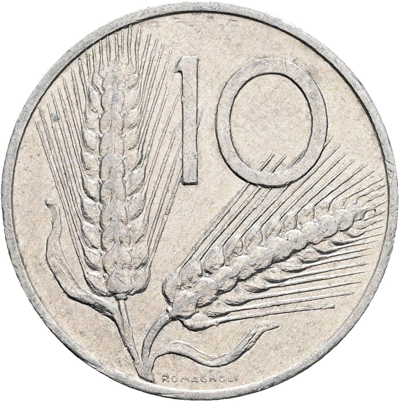 10 Lire 1981 – Vorderseite
