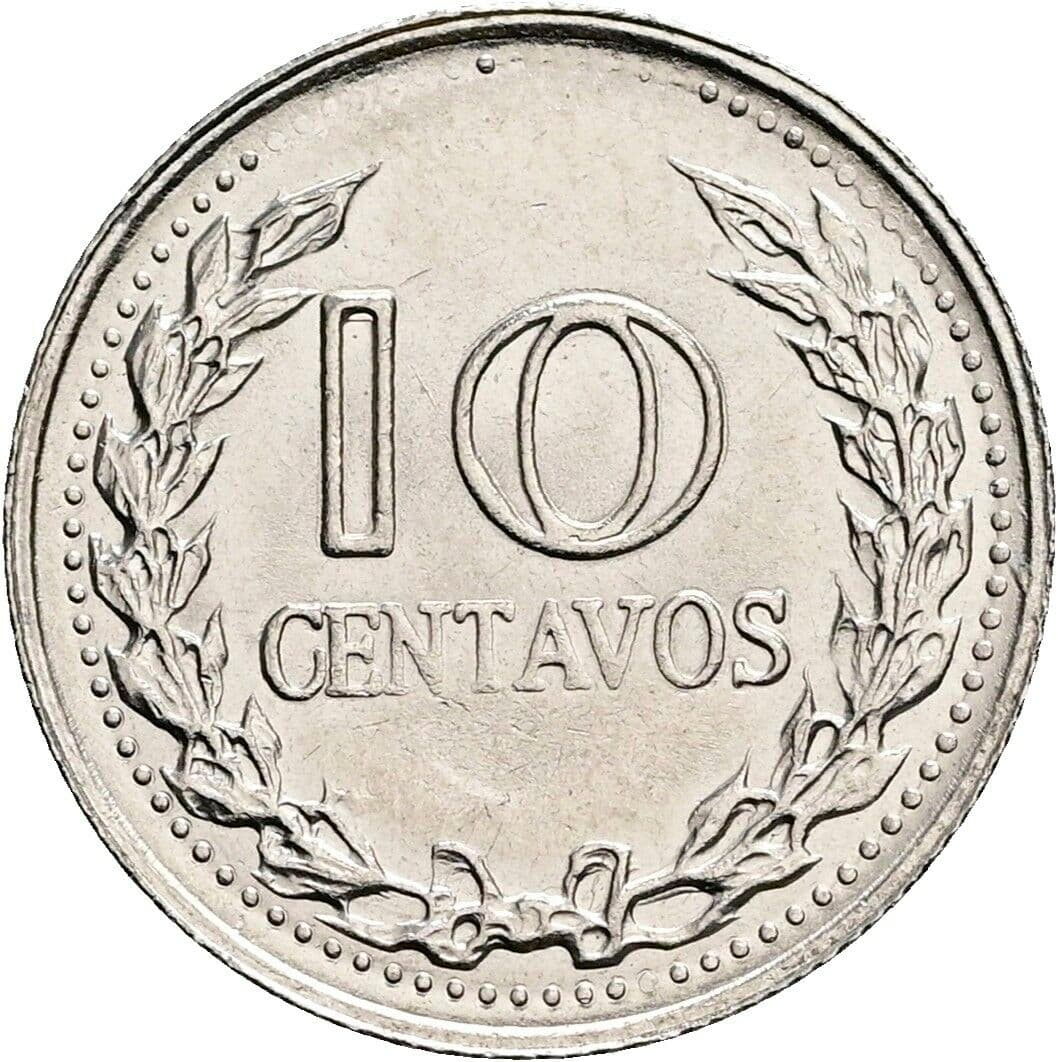 10 Centavos 1975 – Vorderseite
