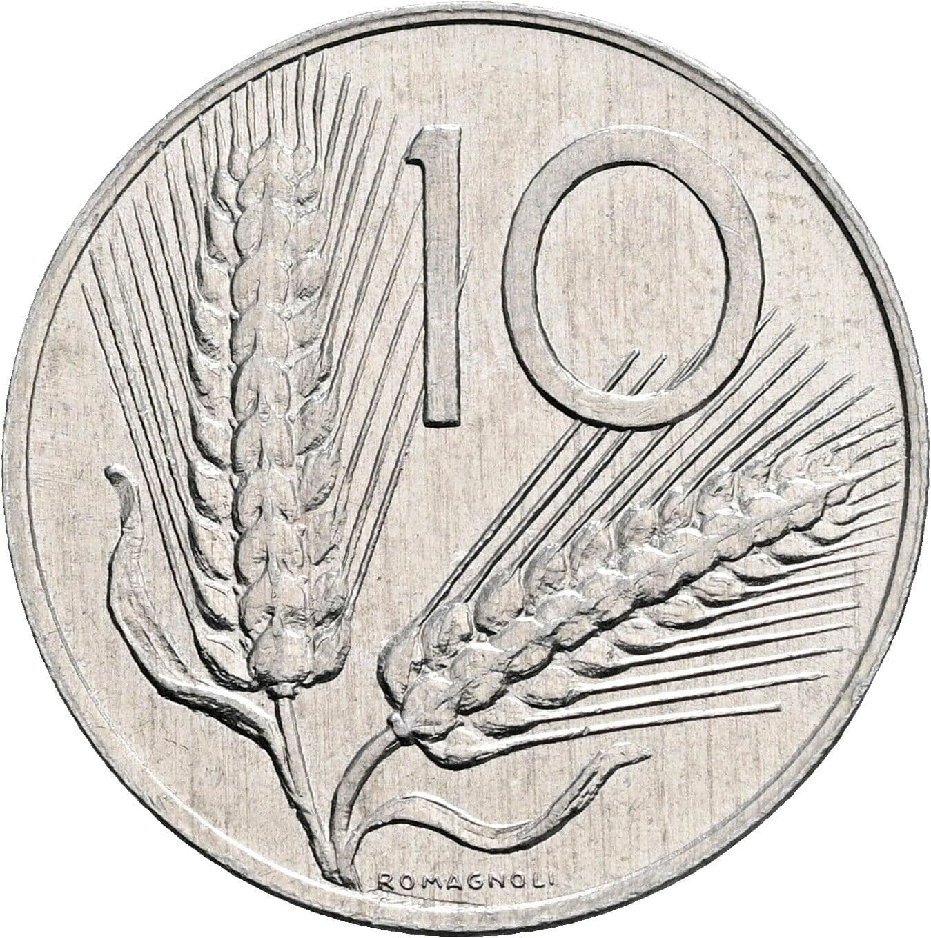 10 Lire 1982 – Vorderseite