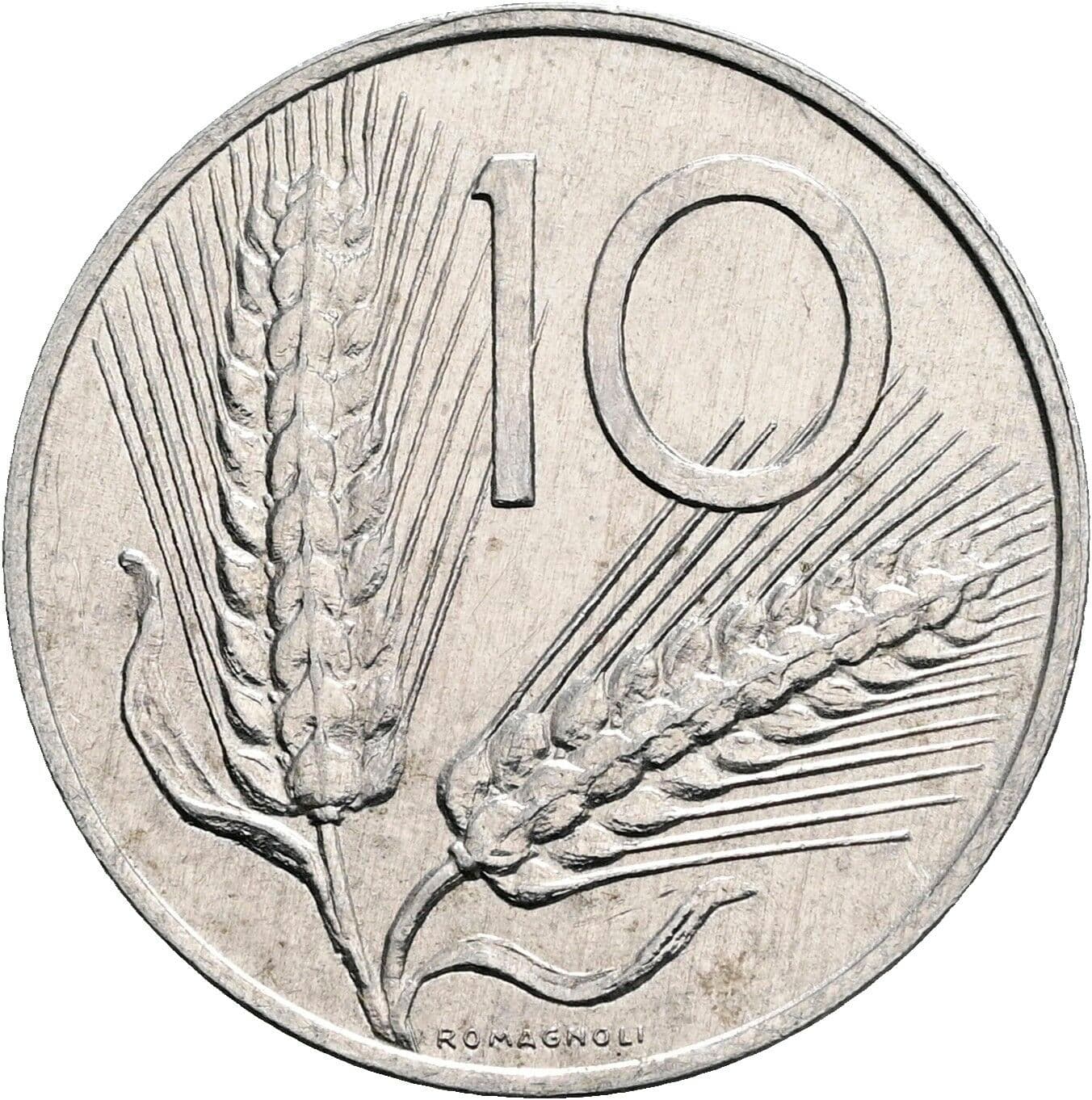 10 Lire 1982 – Vorderseite