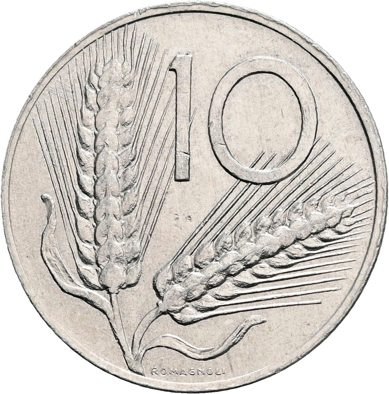 10 Lire 1982 – Vorderseite