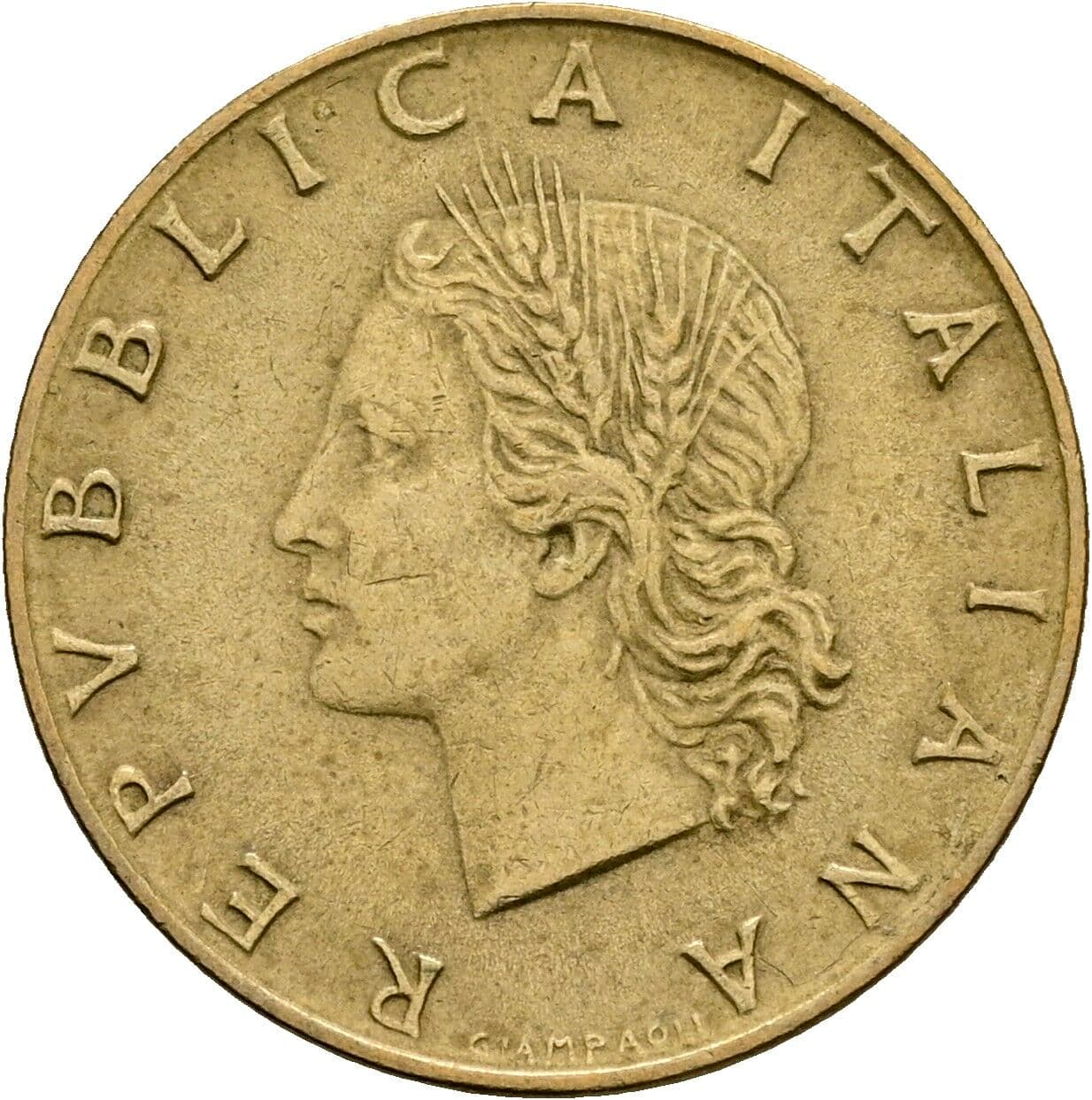 20 Lire 1970 – Vorderseite