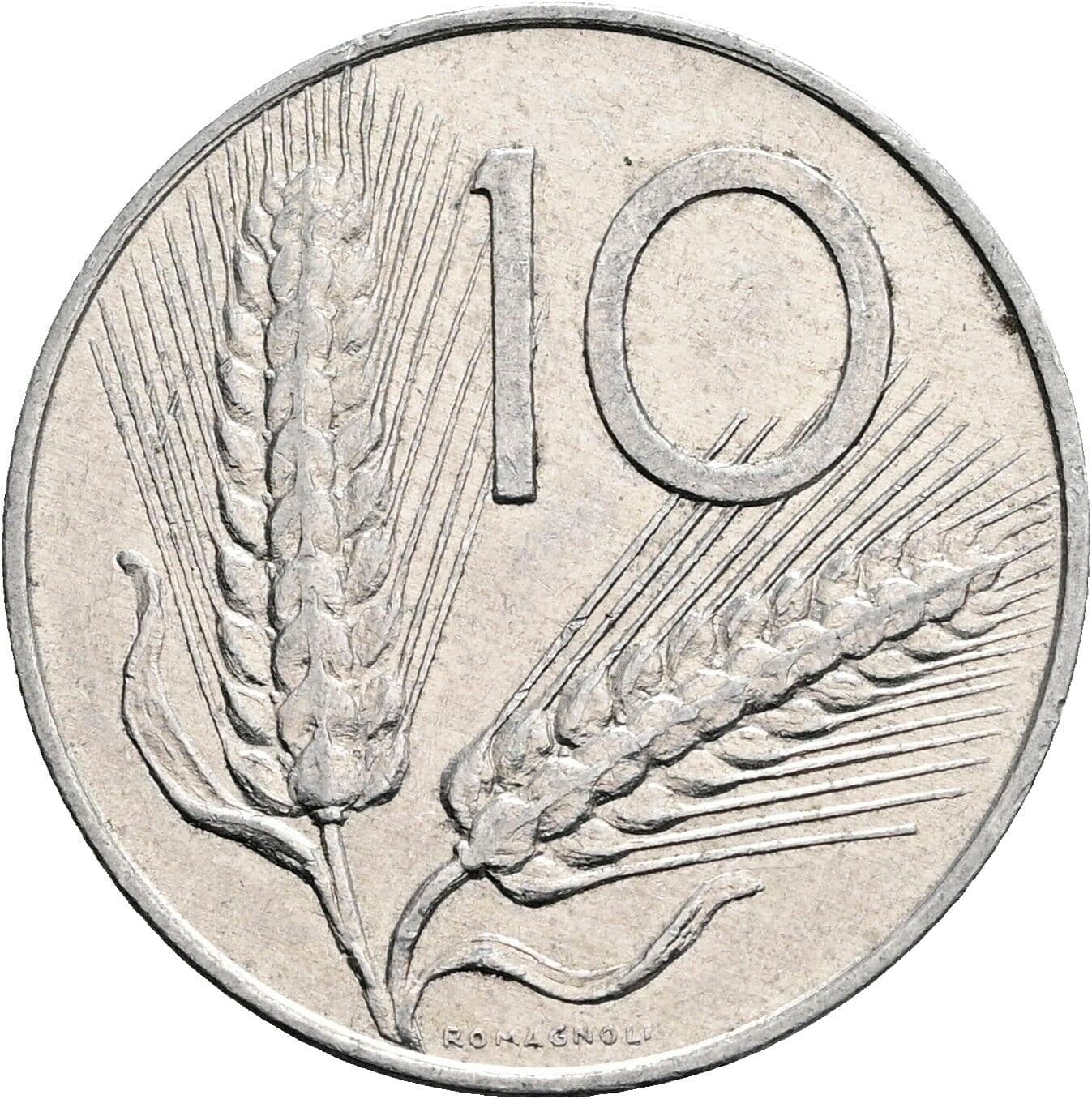 10 Lire 1977 – Vorderseite