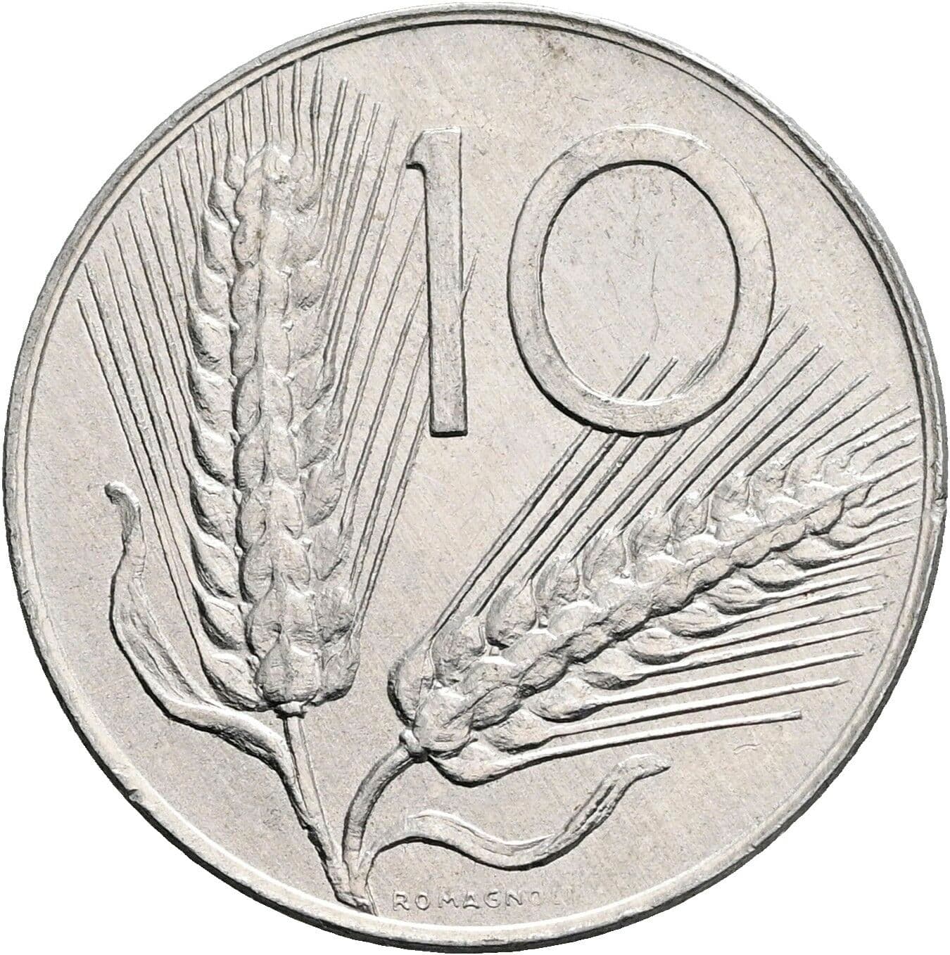 10 Lire 1976 – Vorderseite