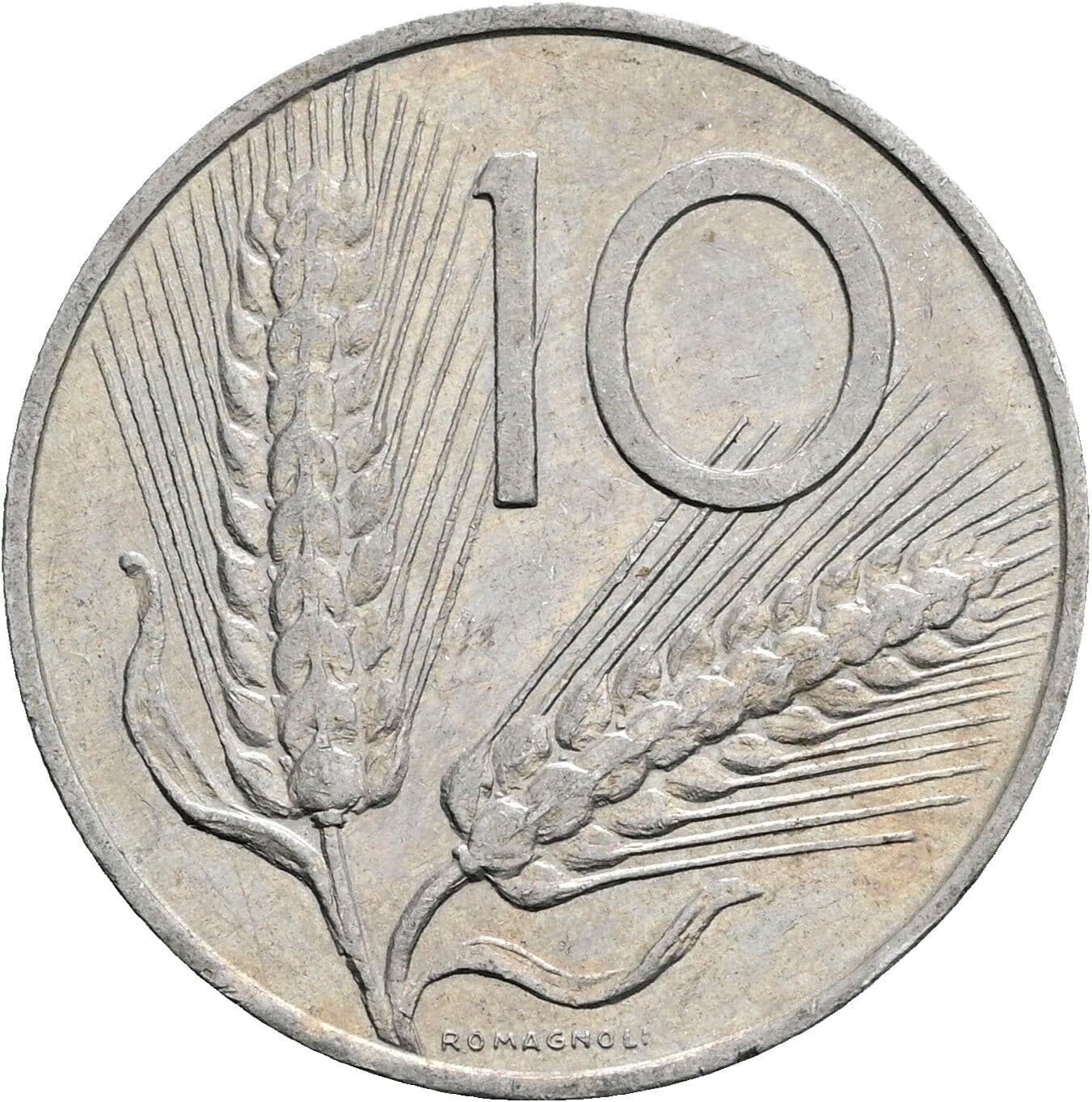 10 Lire 1979 – Vorderseite