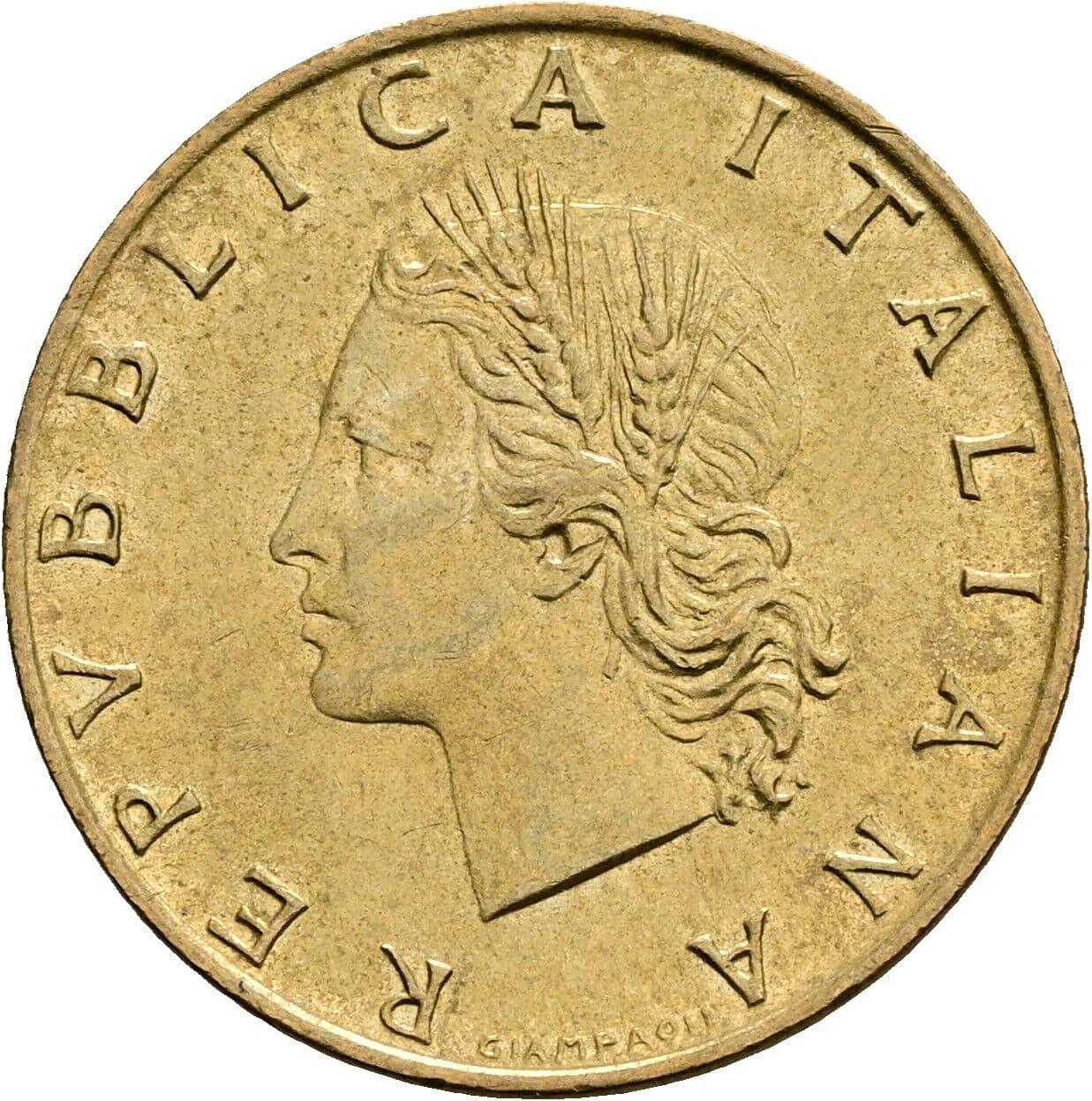 20 Lire 1970 – Vorderseite