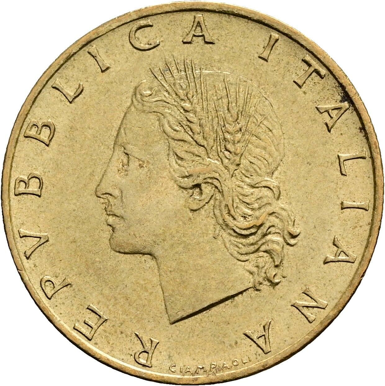 20 Lire 1989 – Vorderseite