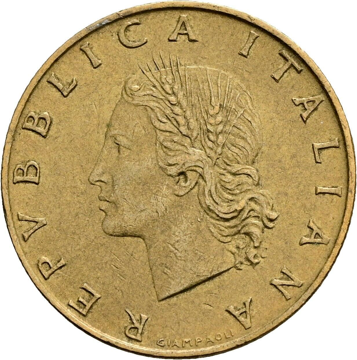 20 Lire 1972 – Vorderseite