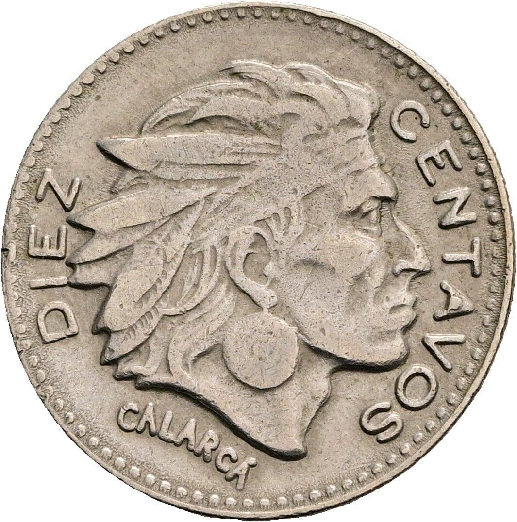 10 Centavos 1956 – Vorderseite