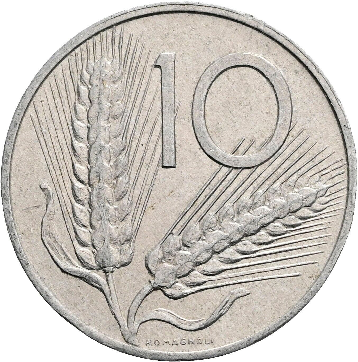 10 Lire 1979 – Vorderseite