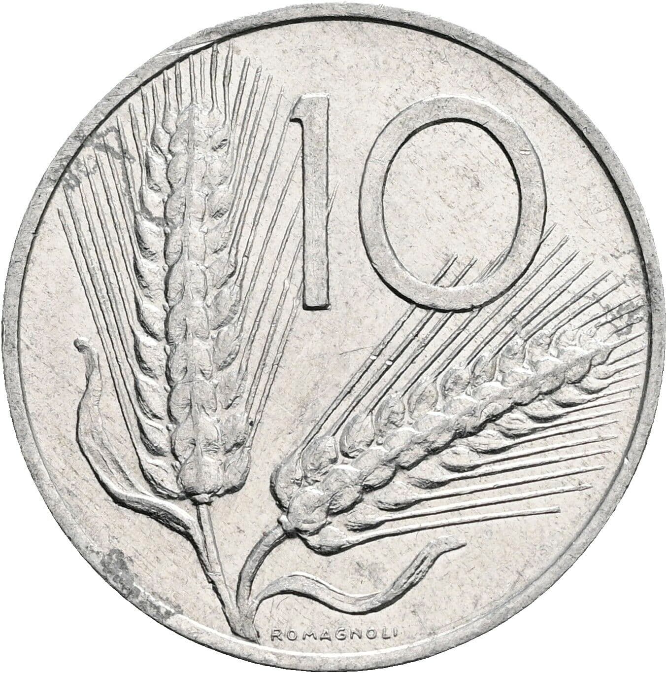 10 Lire 1972 – Vorderseite