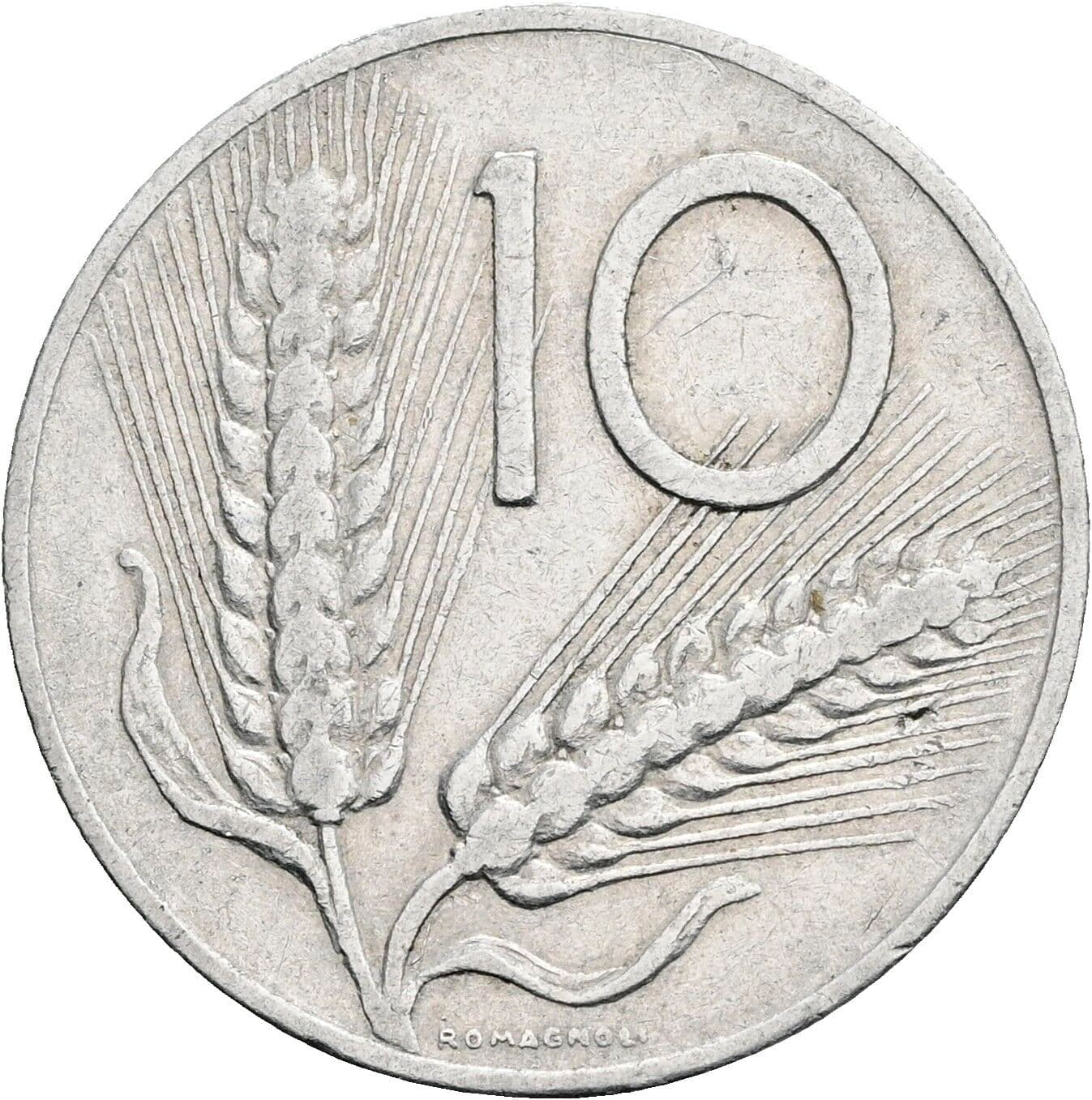 10 Lire 1953 – Vorderseite