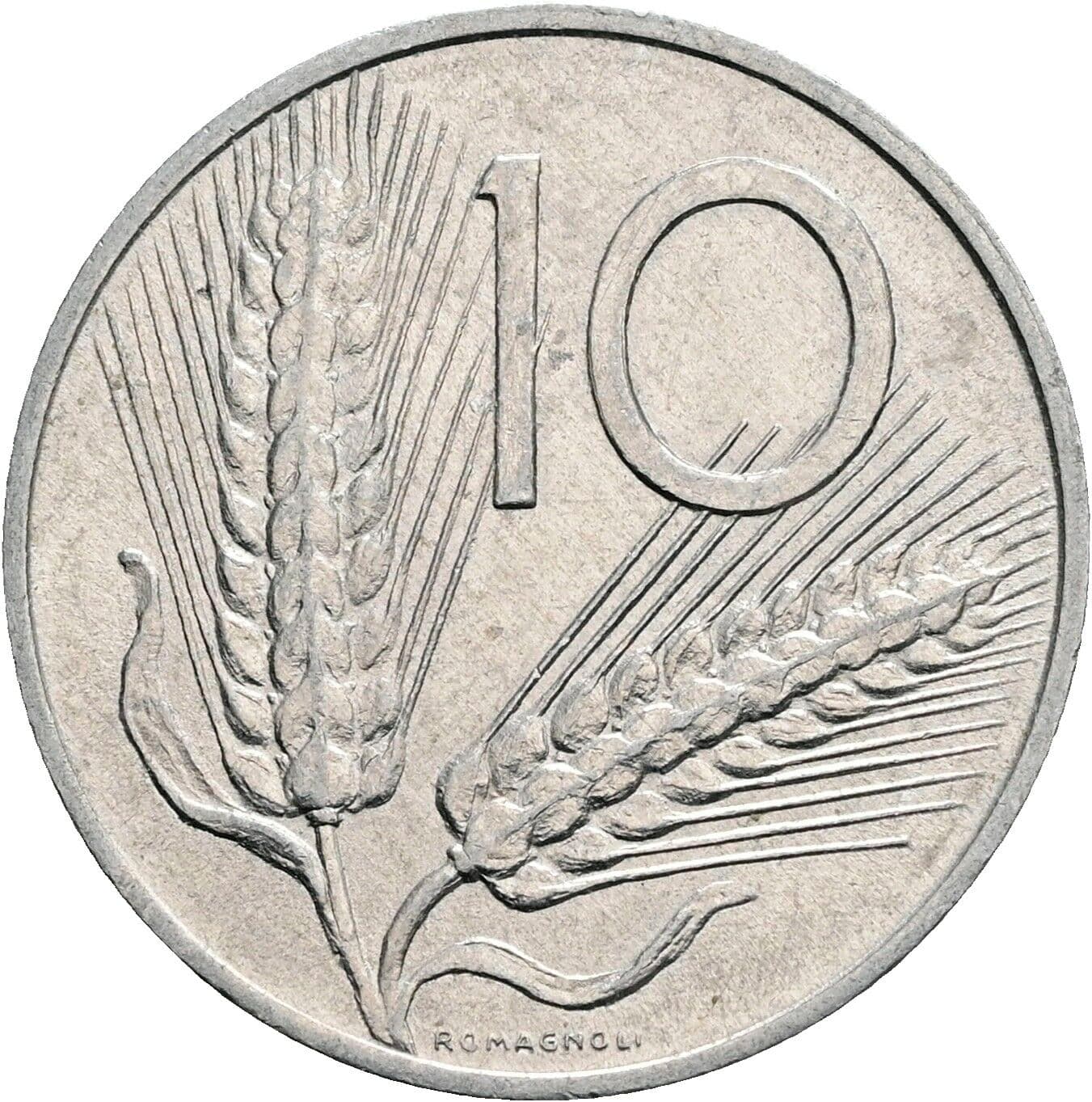 10 Lire 1979 – Vorderseite