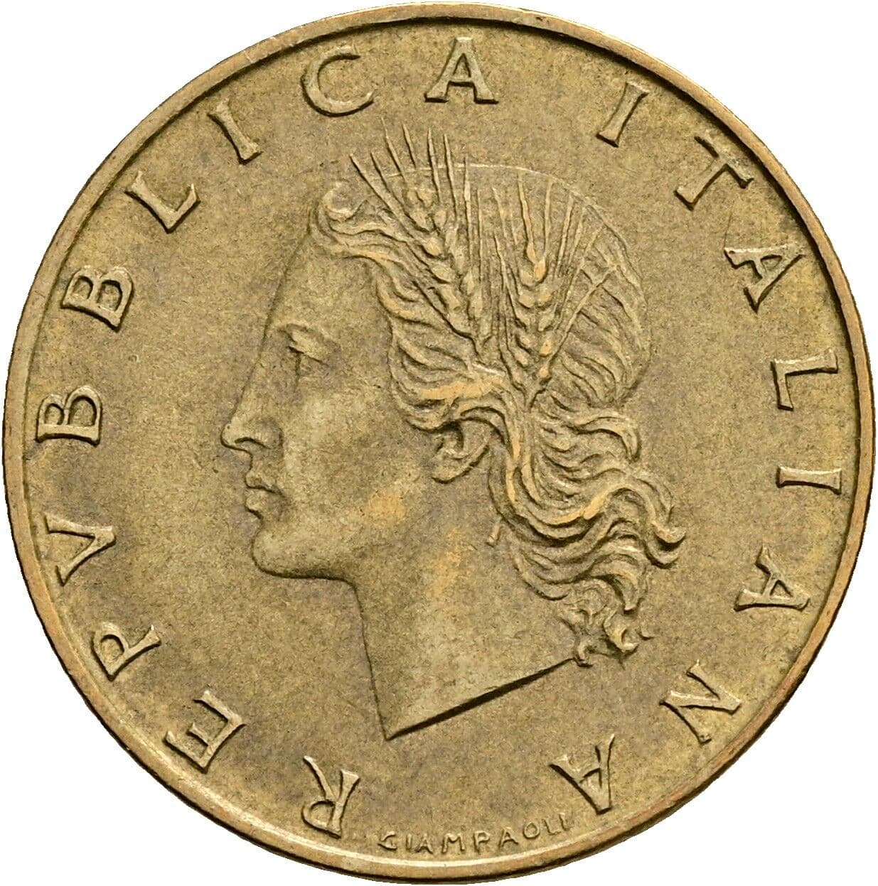 20 Lire 1976 – Vorderseite
